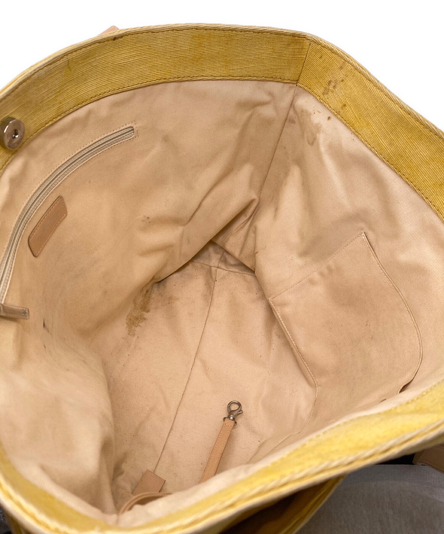 中古・古着通販】CHANEL (シャネル) トートバッグ イエロー｜ブランド