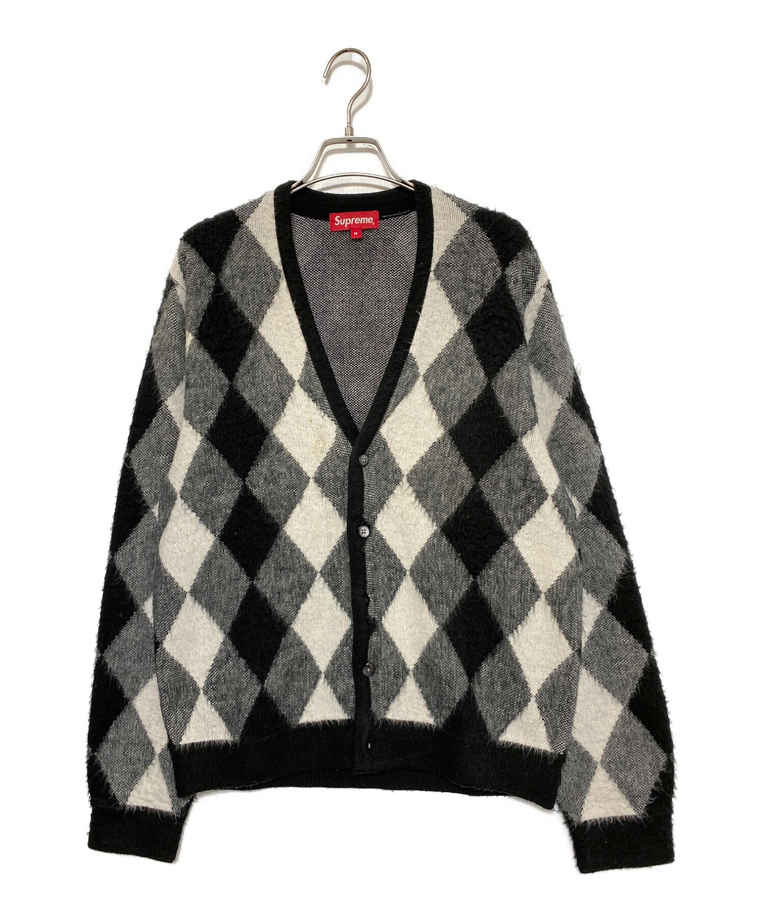 【L】supreme Brushed Argyle Cardigan 中古・古着通販】SUPREME (シュプリーム) Brushed Argyle Cardigan