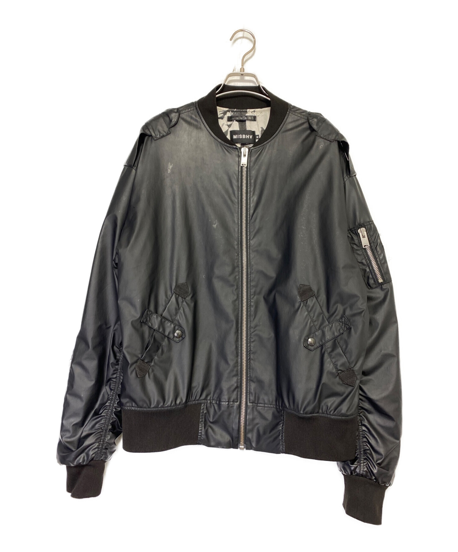 中古・古着通販】MISBIHV (ミスビヘイブ) MA-1 ジャケット ブラック