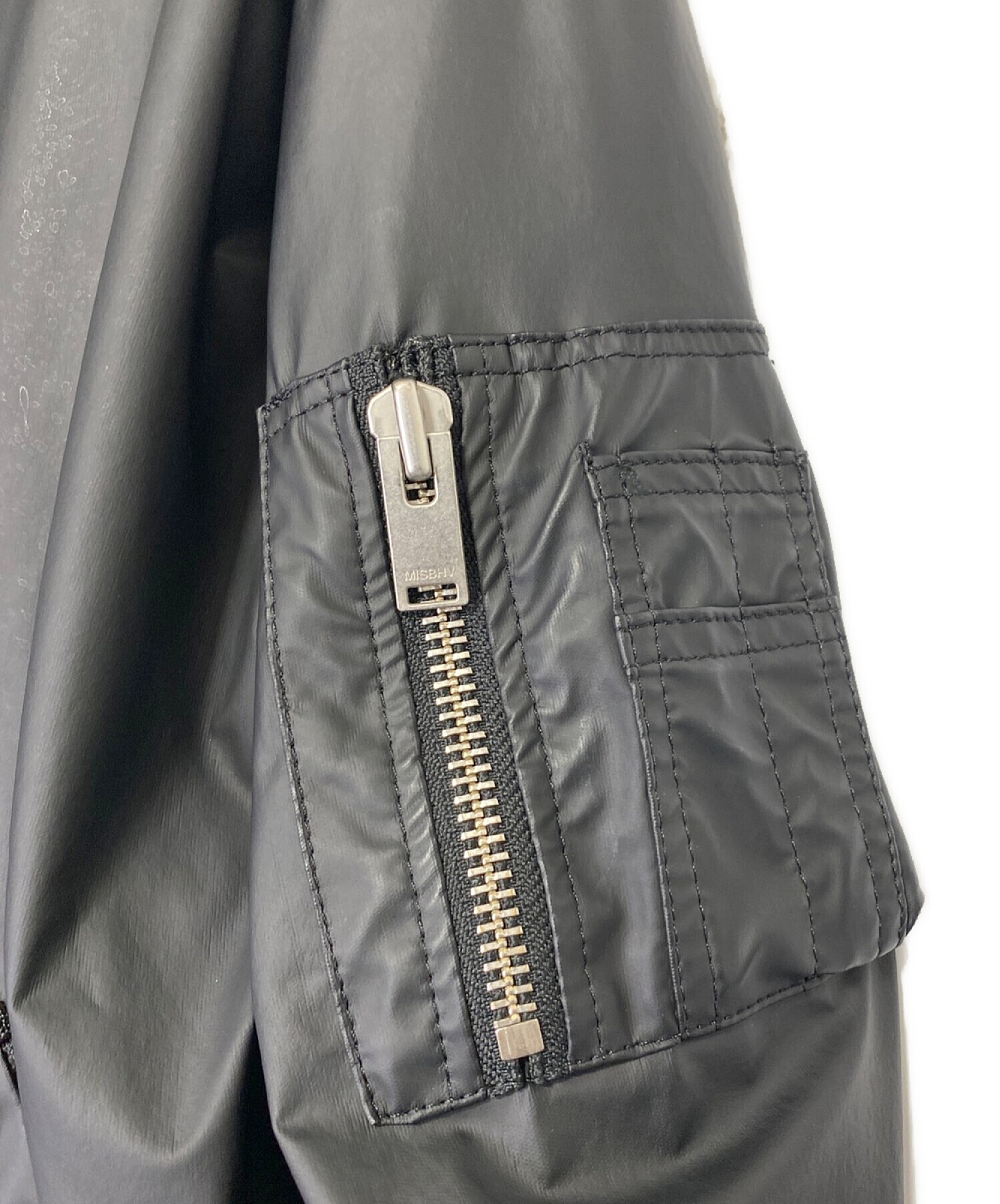 中古・古着通販】MISBIHV (ミスビヘイブ) MA-1 ジャケット ブラック