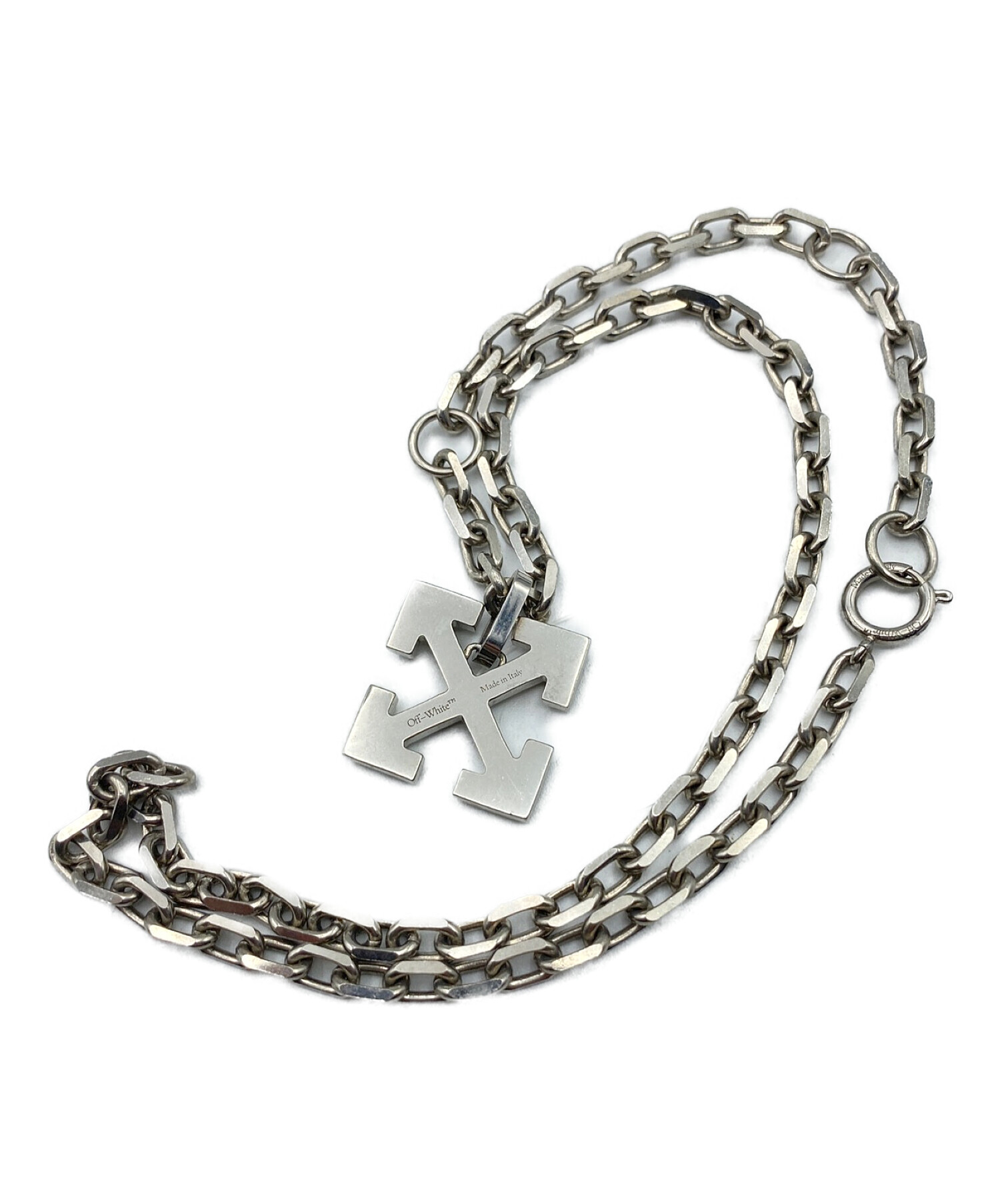 中古・古着通販】OFFWHITE (オフホワイト) Textured Arrow Necklace