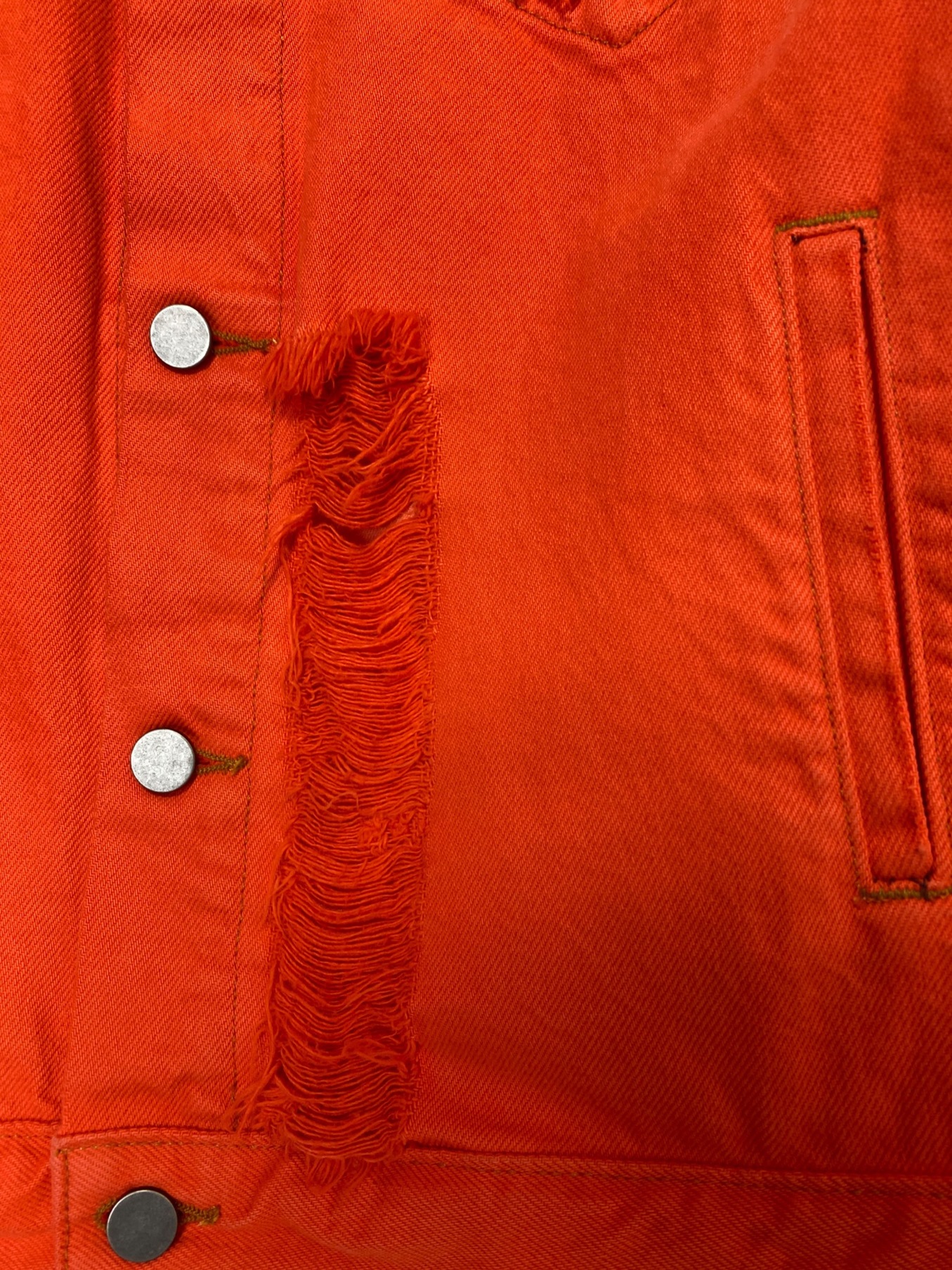 中古・古着通販】424 (フォートゥーフォー) デニムジャケット レッド