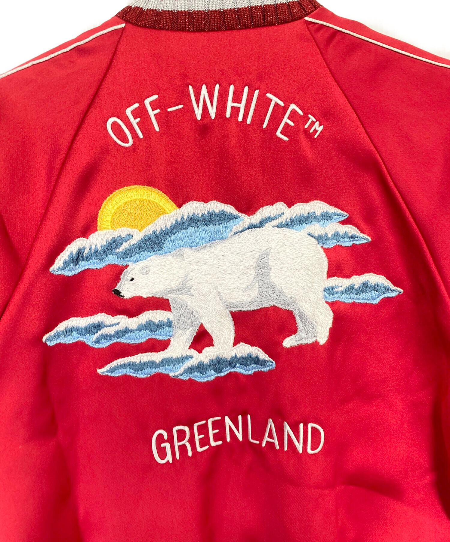 中古・古着通販】OFFWHITE (オフホワイト) スカジャン レッド