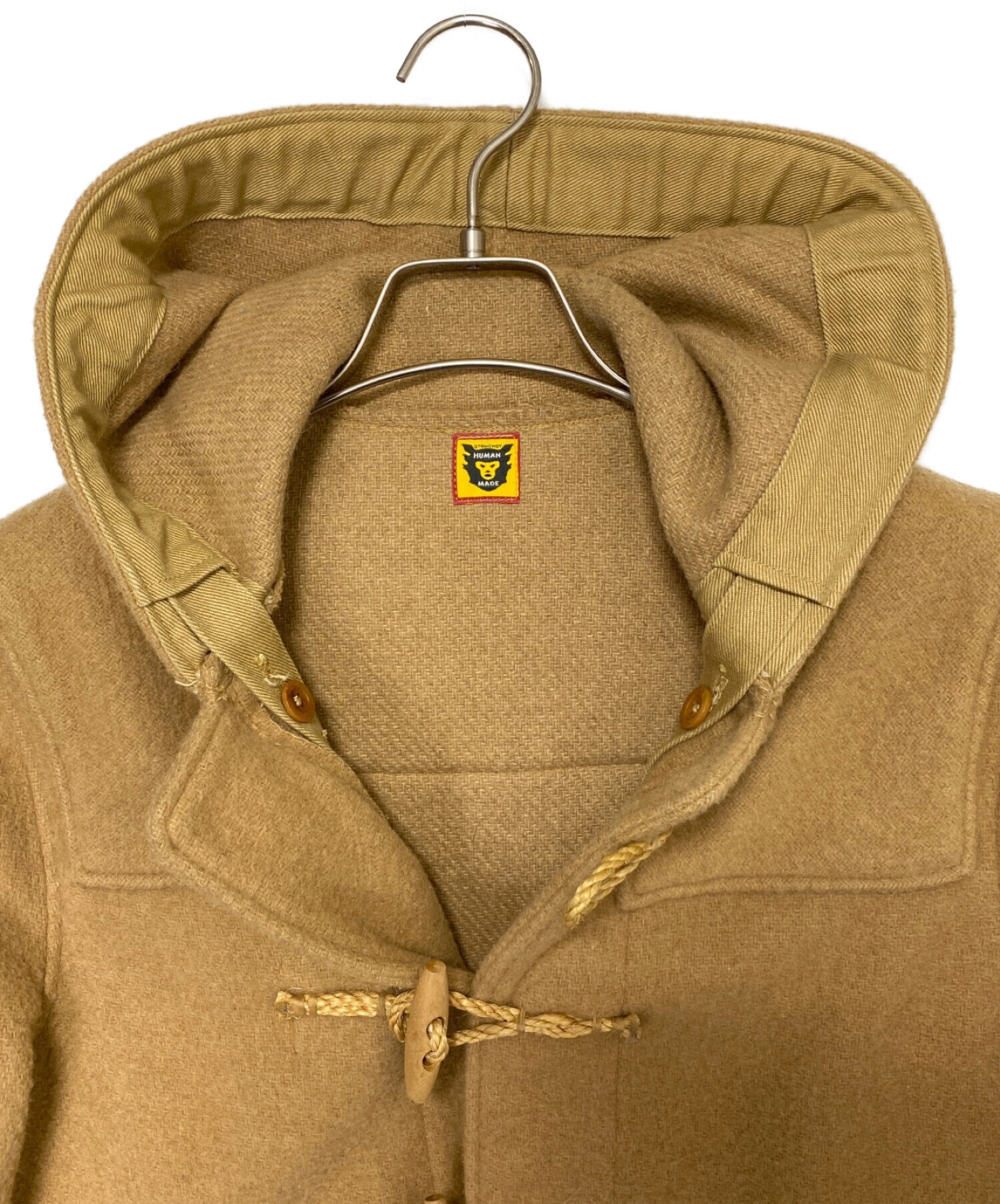 【未使用美品】HUMANMADE ベージュダッフルコート Sサイズ 中古・古着通販】HUMAN MADE (ヒューマンメイド) DUFFLE COAT ブラウン