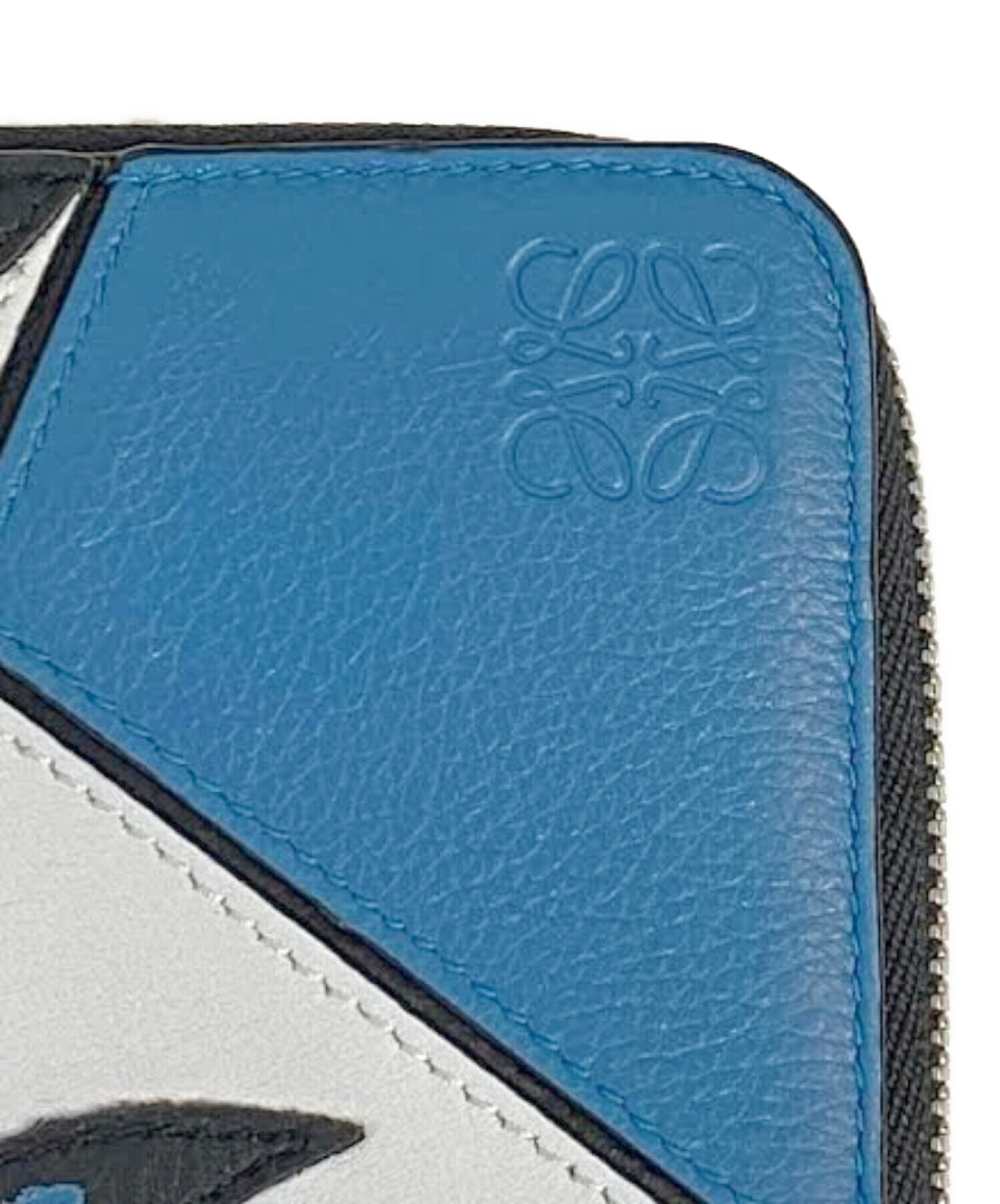 中古・古着通販】LOEWE (ロエベ) PUZZLE ZIP AROUND WALLET ブルー