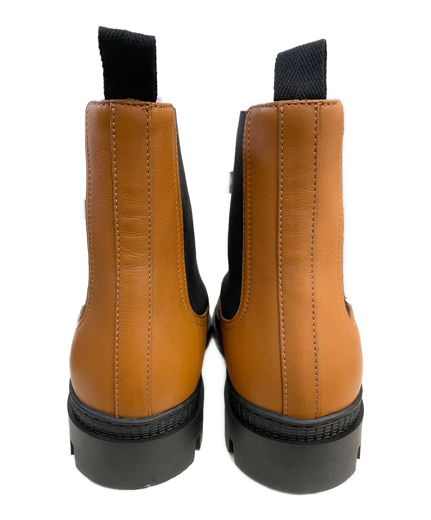 中古・古着通販】LOEWE (ロエベ) ラバートリム レザーチェルシーブーツ