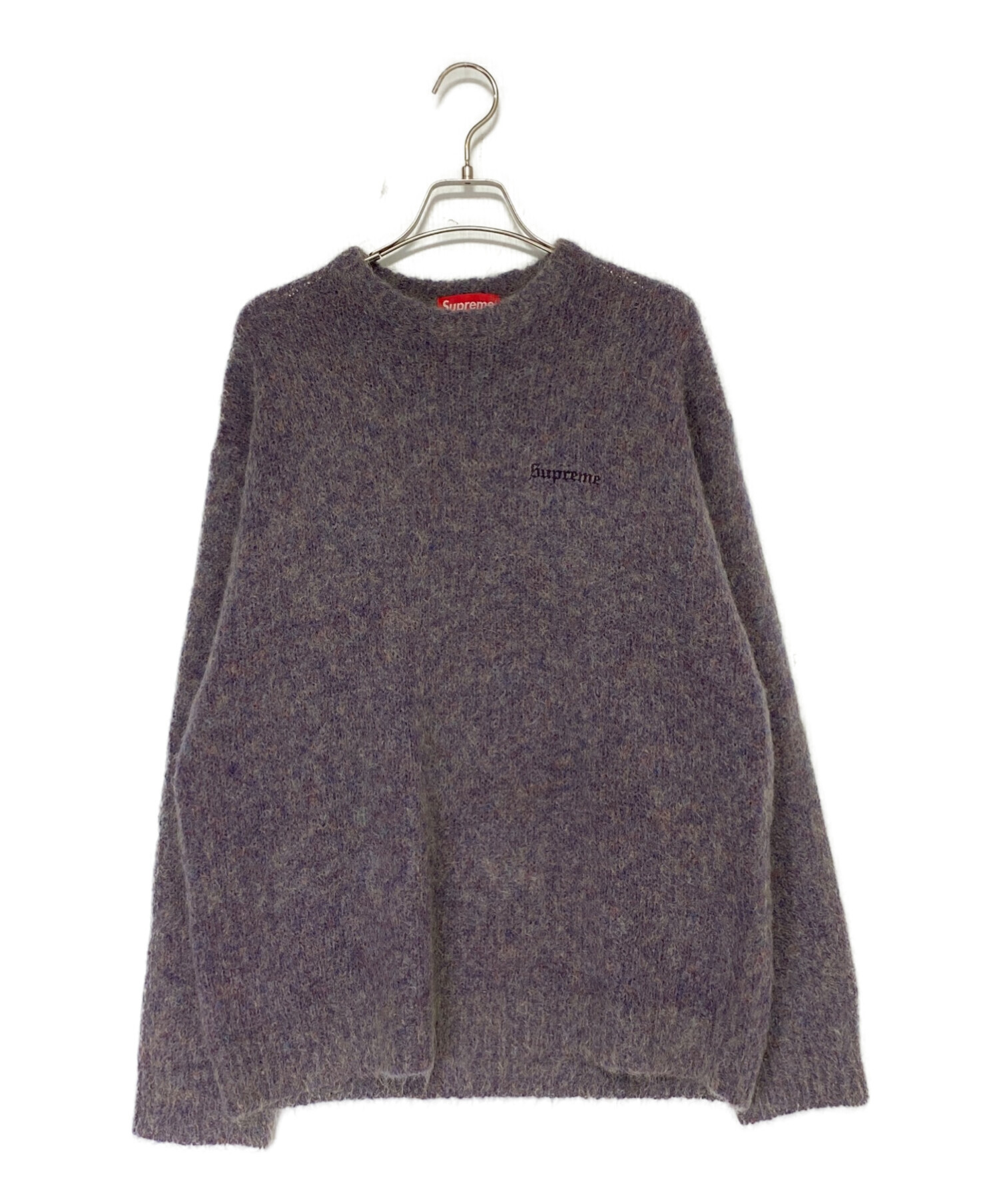 トップス Supreme Mohair Sweater purple melange 中古・古着通販】SUPREME (シュプリーム) Mohair Sweater Purple