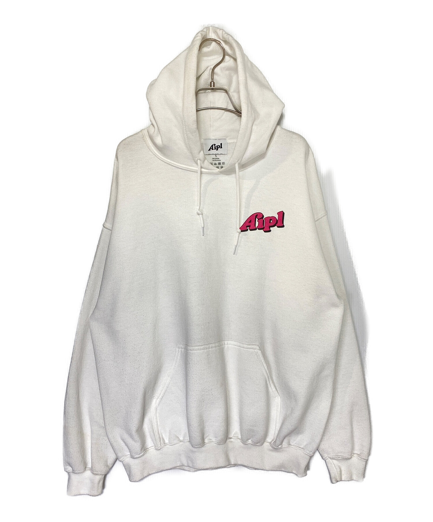 中古・古着通販】Aipl (エイプル) CHERRYパーカー ホワイト サイズ:L