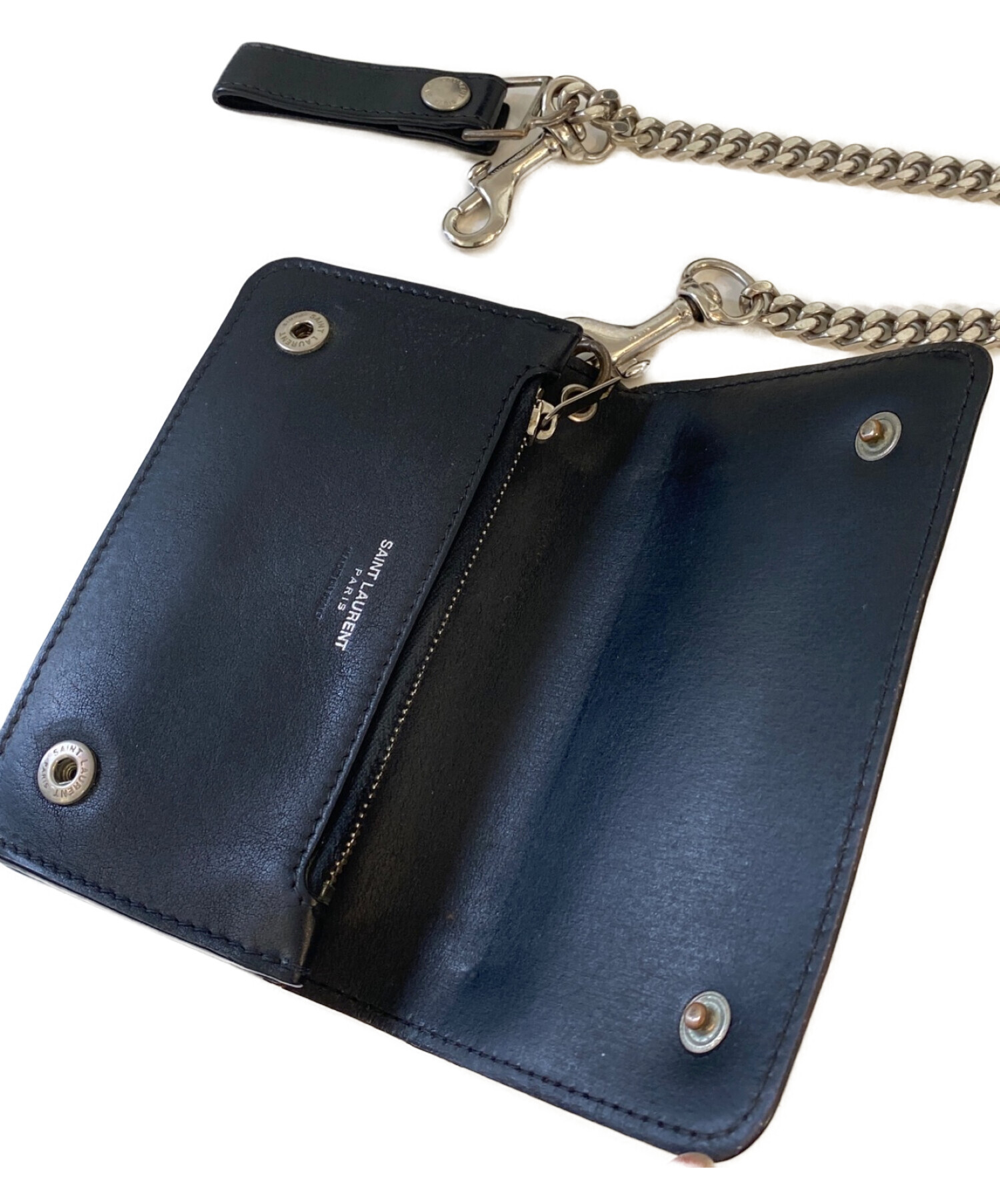 サンローラン　レザー付き ウォレットチェーン　saintlaurentparis 中古・古着通販】Saint Laurent Paris (サンローランパリ) チェーン