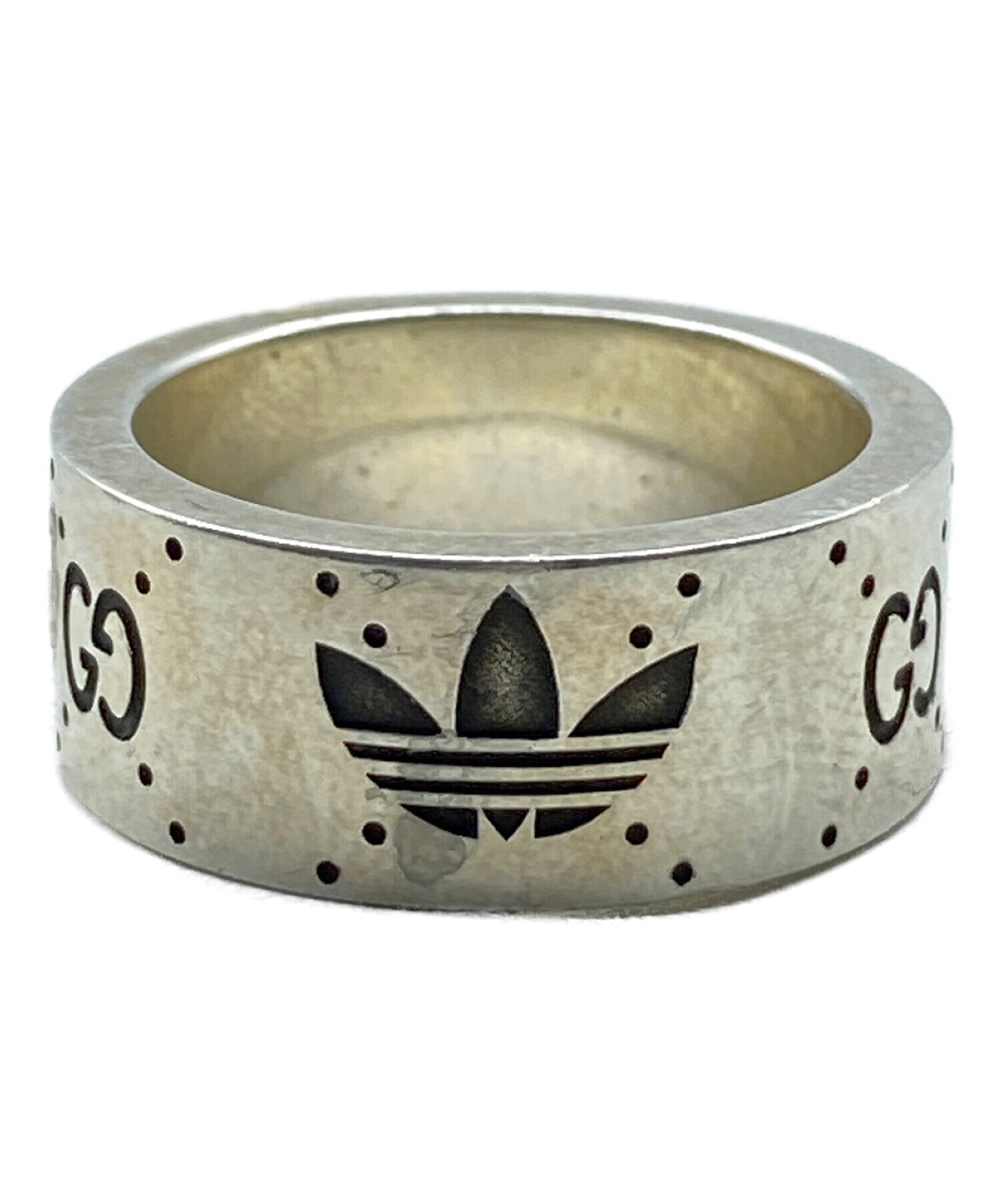 中古・古着通販】GUCCI (グッチ) エングレービングリング サイズ:18号 