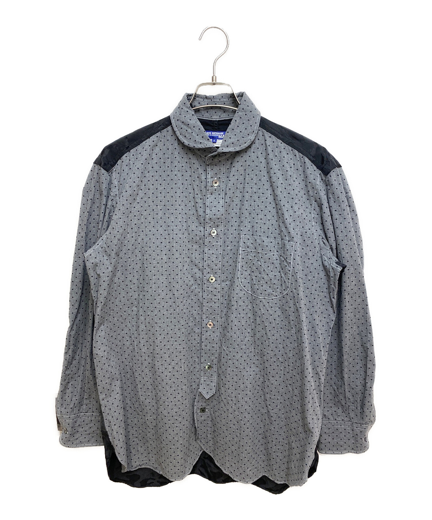 ジュンヤワタナベ　水玉模様 半袖シャツ 大きな襟付き ジュンヤワタナベ 水玉模様 半袖シャツ 大きな襟付き ジュンヤワタナベ