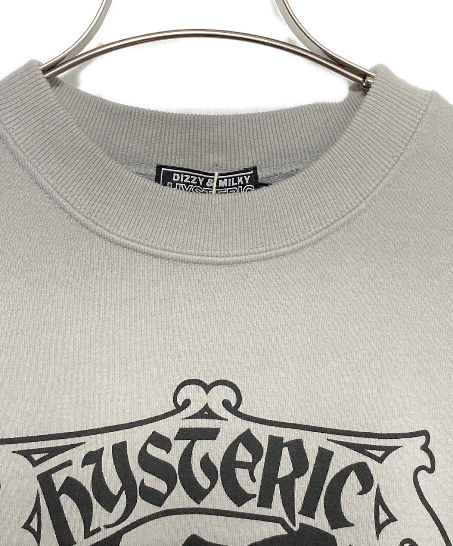 ヒステリックグラマー　古着　レディース　ジャンパー　グレー　シミあり ヒステリックグラマー 古着 レディース ジャンパー グレー シミあり