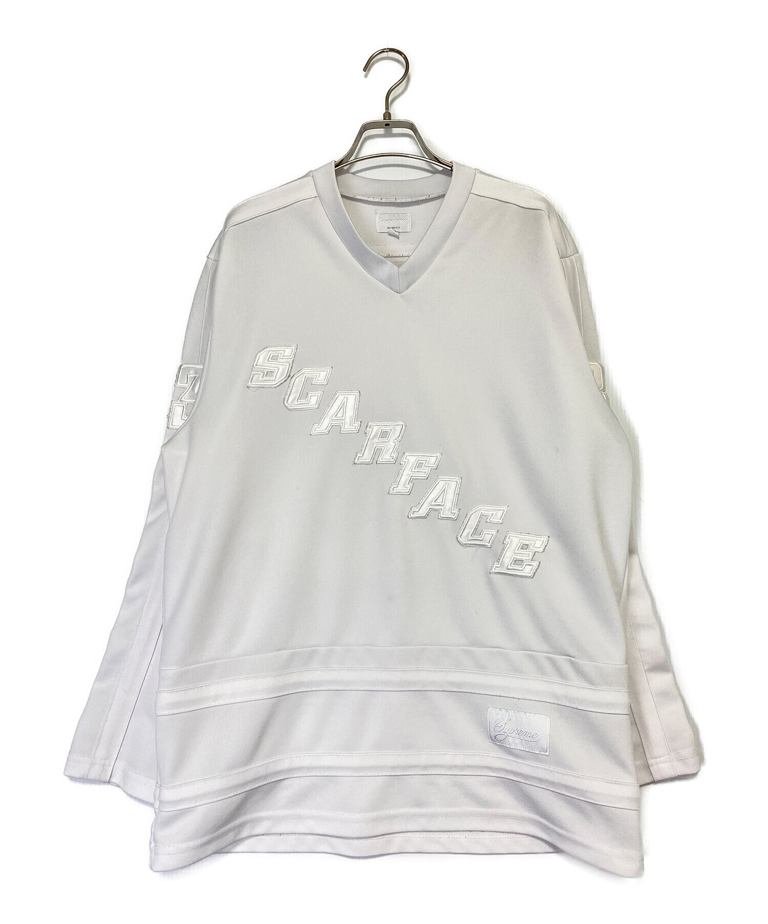 Supreme Scarface Hockey Jersey ホワイト M 中古・古着通販】SUPREME (シュプリーム) SCARFACE (スカーフェイス