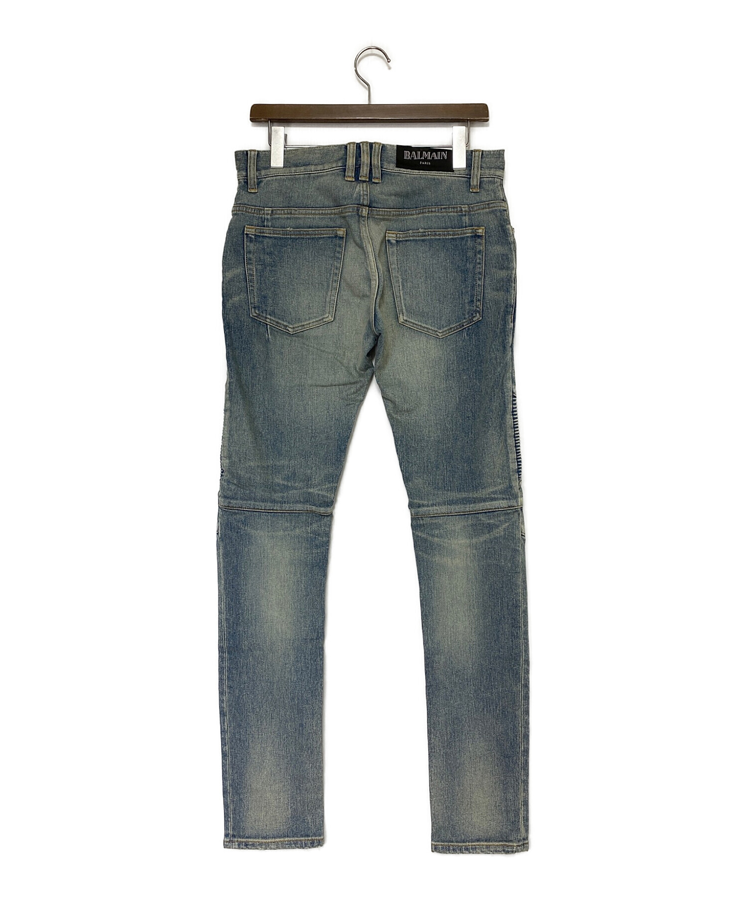 中古・古着通販】BALMAIN (バルマン) Slim Destr Biker Jeans