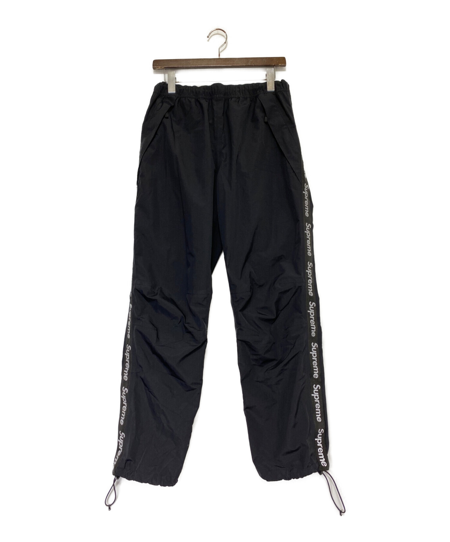 supreme taped seam pants テープロゴ　シュプリーム 中古・古着通販】SUPREME (シュプリーム) Taped Seam Pant ブラック