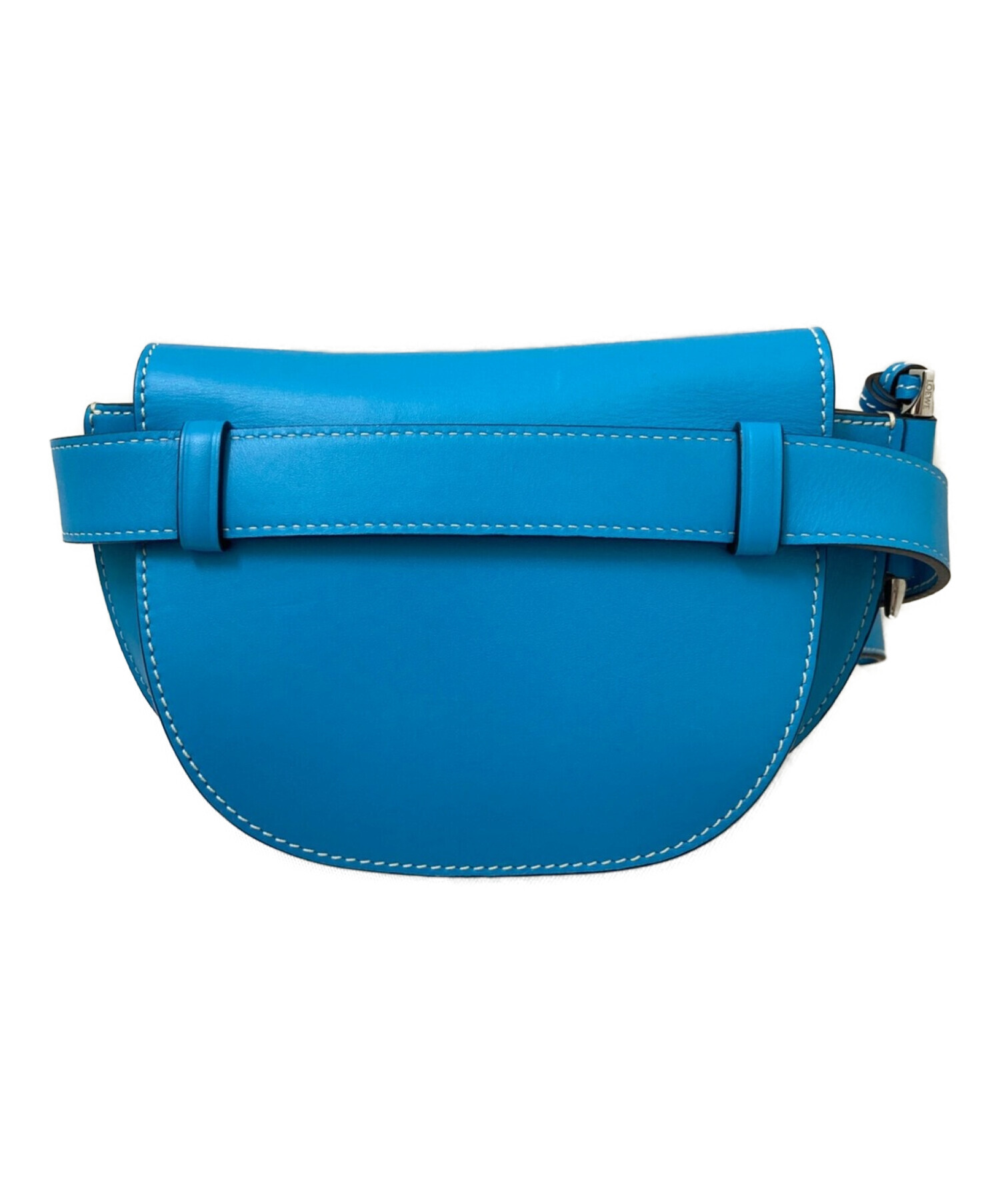 LOEWE ロエベ ショルダーバッグ  青 【古着】【中古】【送料無料】 中古・古着通販】LOEWE (ロエベ) ゲートバムバッグ スカイブルー