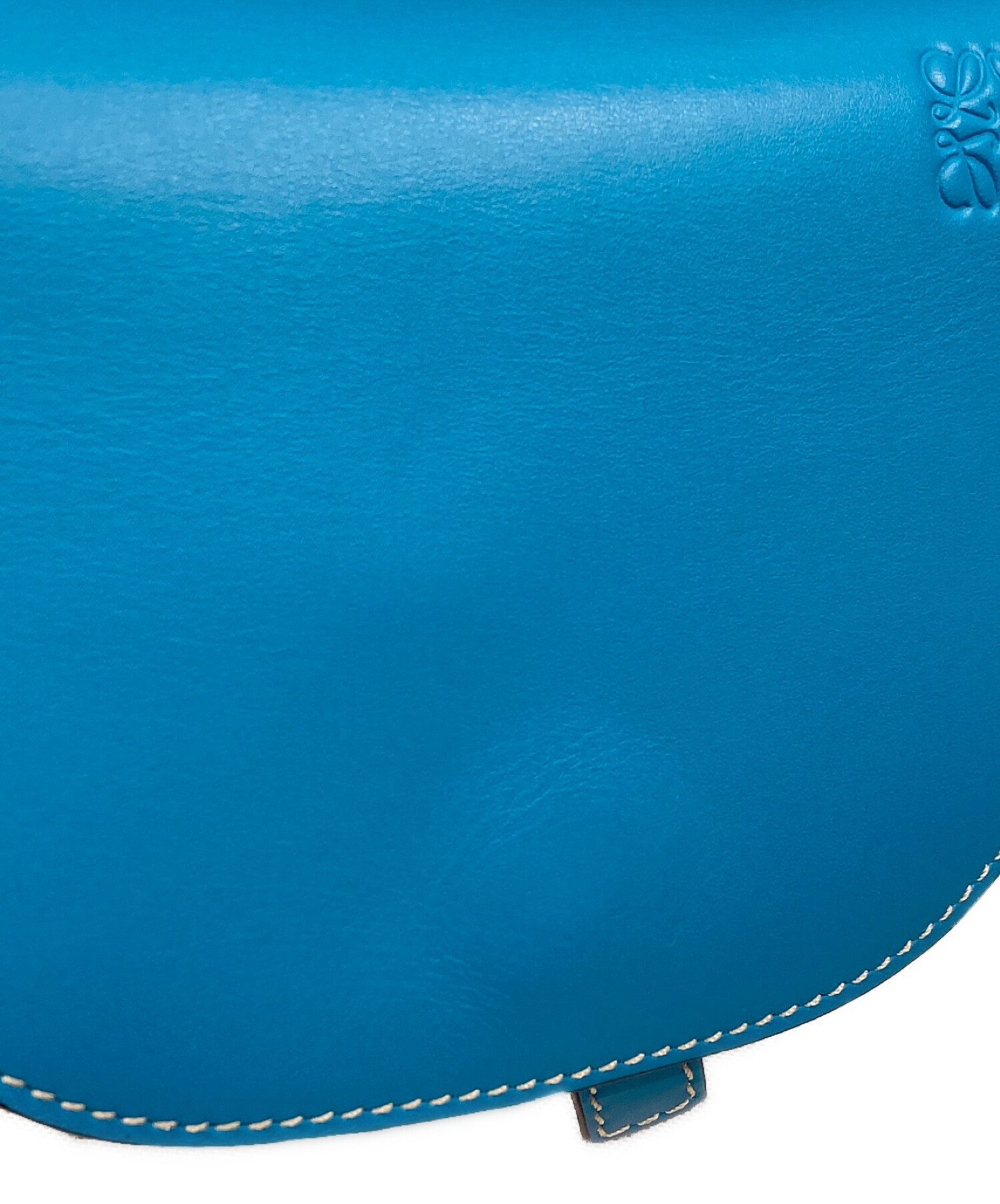 LOEWE ロエベ ショルダーバッグ  青 【古着】【中古】【送料無料】 中古・古着通販】LOEWE (ロエベ) ゲートバムバッグ スカイブルー