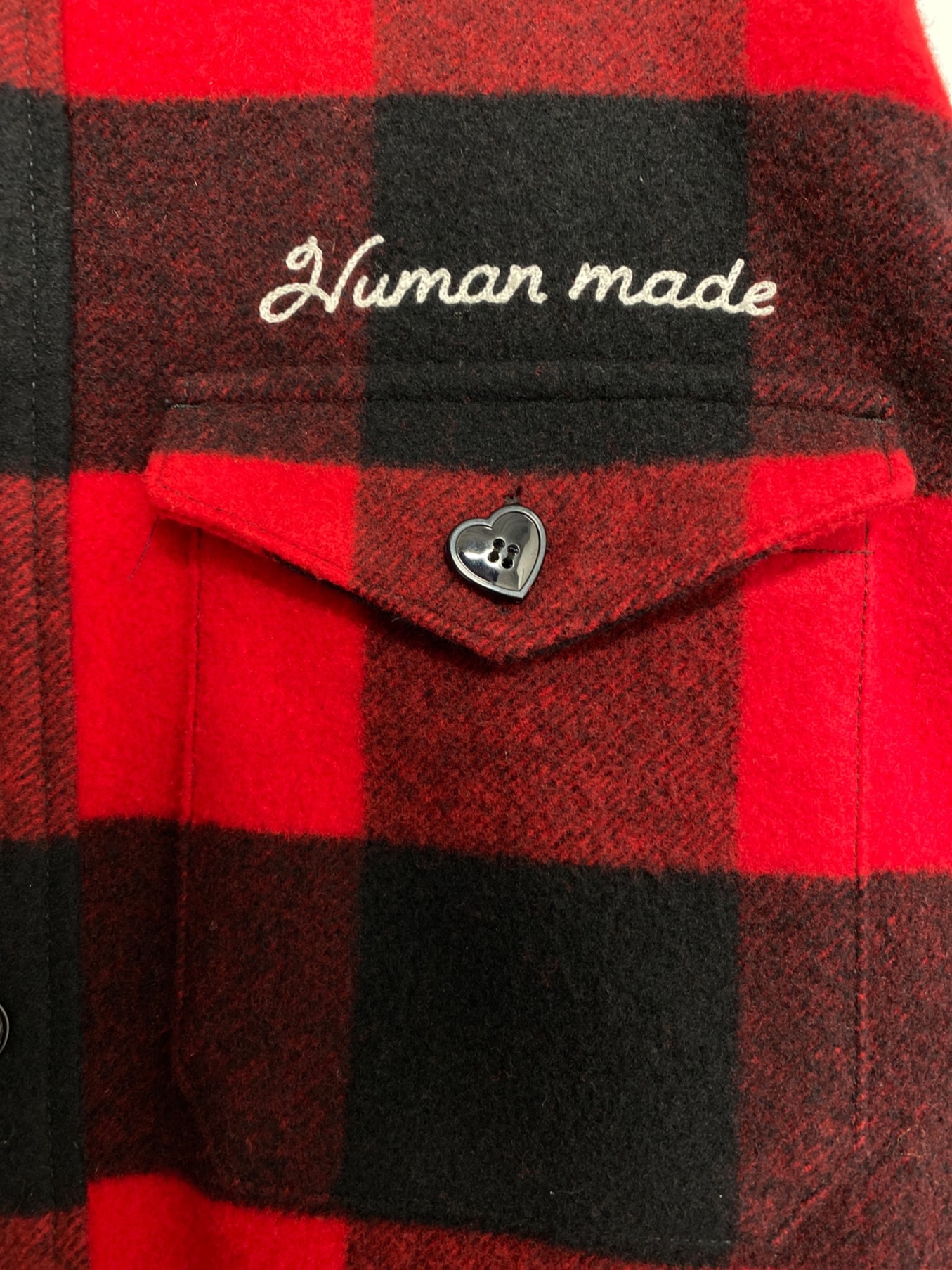 中古・古着通販】HUMAN MADE (ヒューマンメイド) WOOL OVERSHIRT 