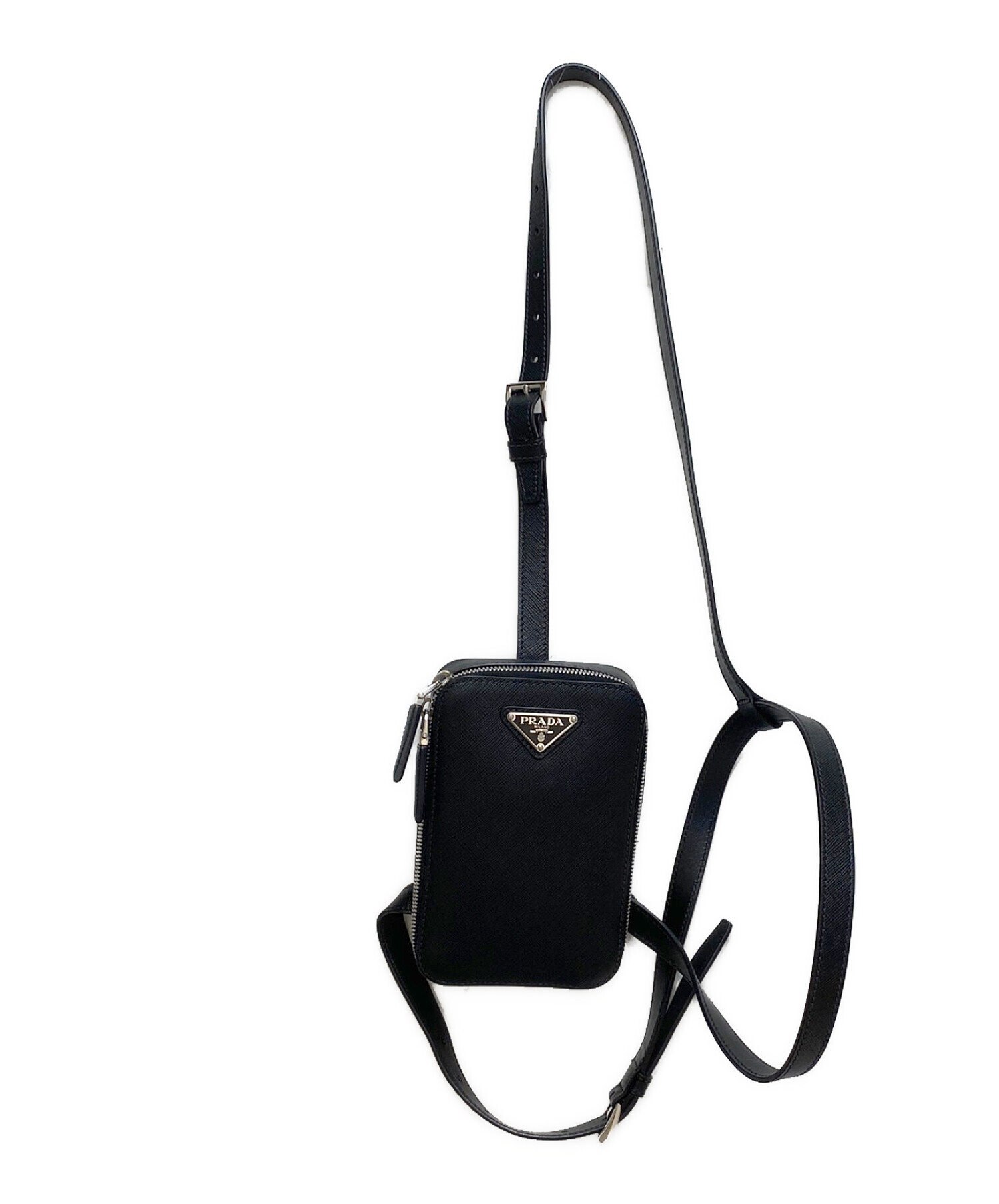 中古・古着通販】PRADA (プラダ) サフィアーノショルダーバッグ 