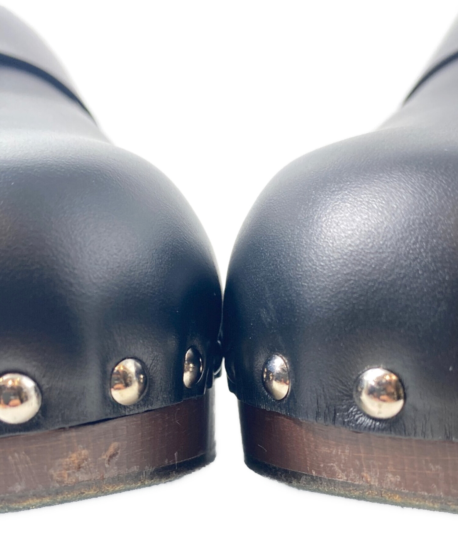 中古・古着通販】HERMES (エルメス) サボサンダル ブラック サイズ:44