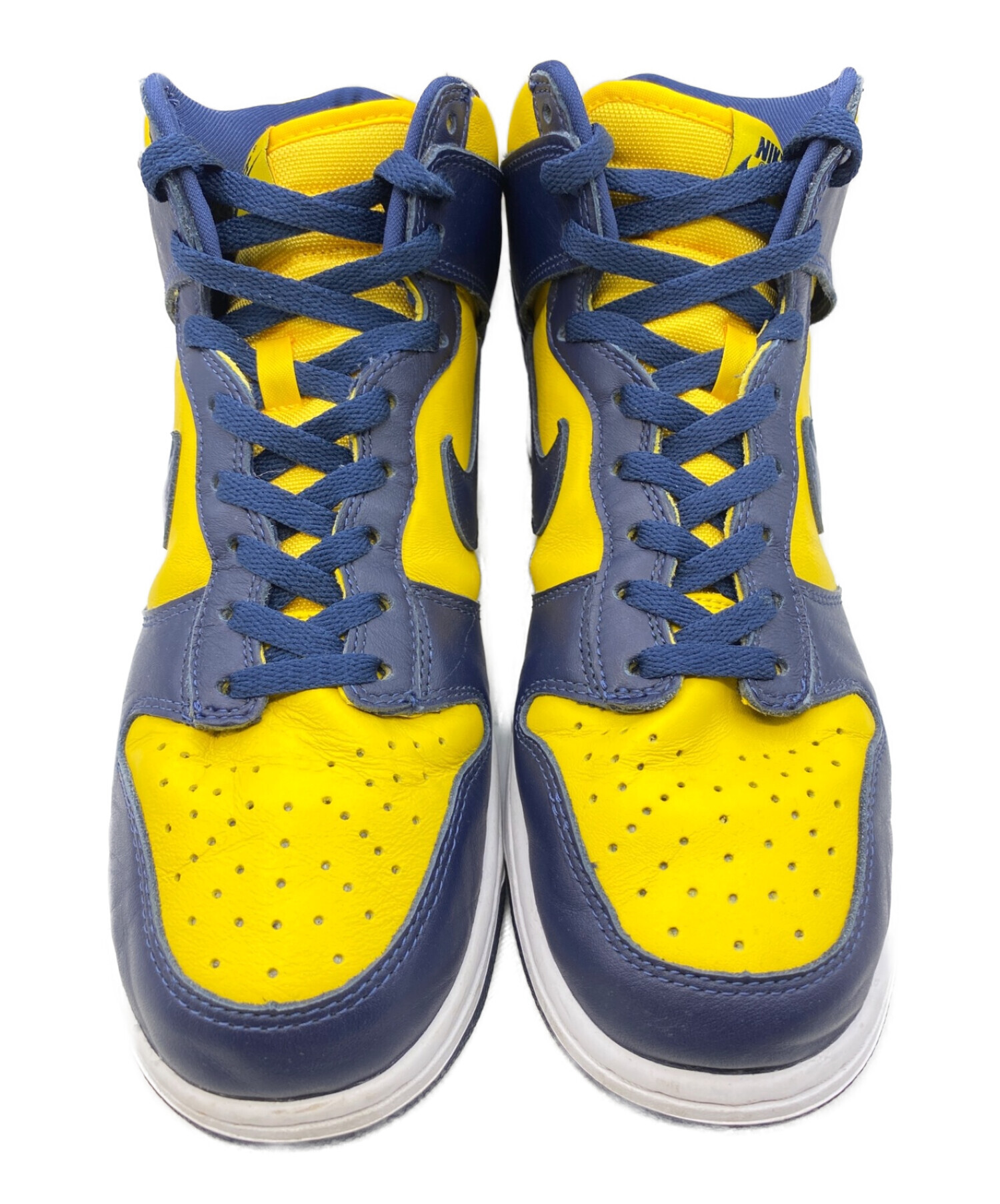 中古・古着通販】NIKE (ナイキ) DUNK HI MICHIGAN ネイビー×イエロー 
