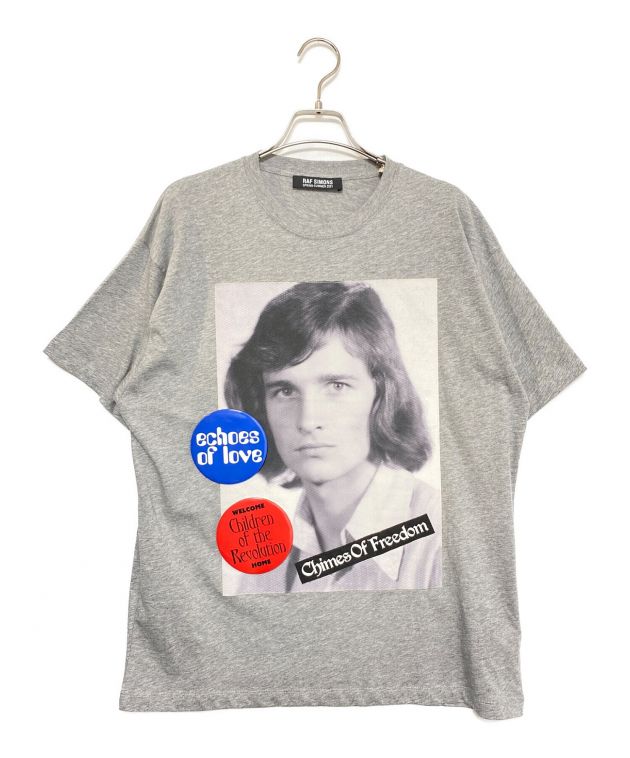 禮*認様 RAF SIMONS ラフシモンズ　グレー 長袖Tシャツ 48 中古・古着通販】RAF SIMONS (ラフシモンズ) Chimes Of Freedom T