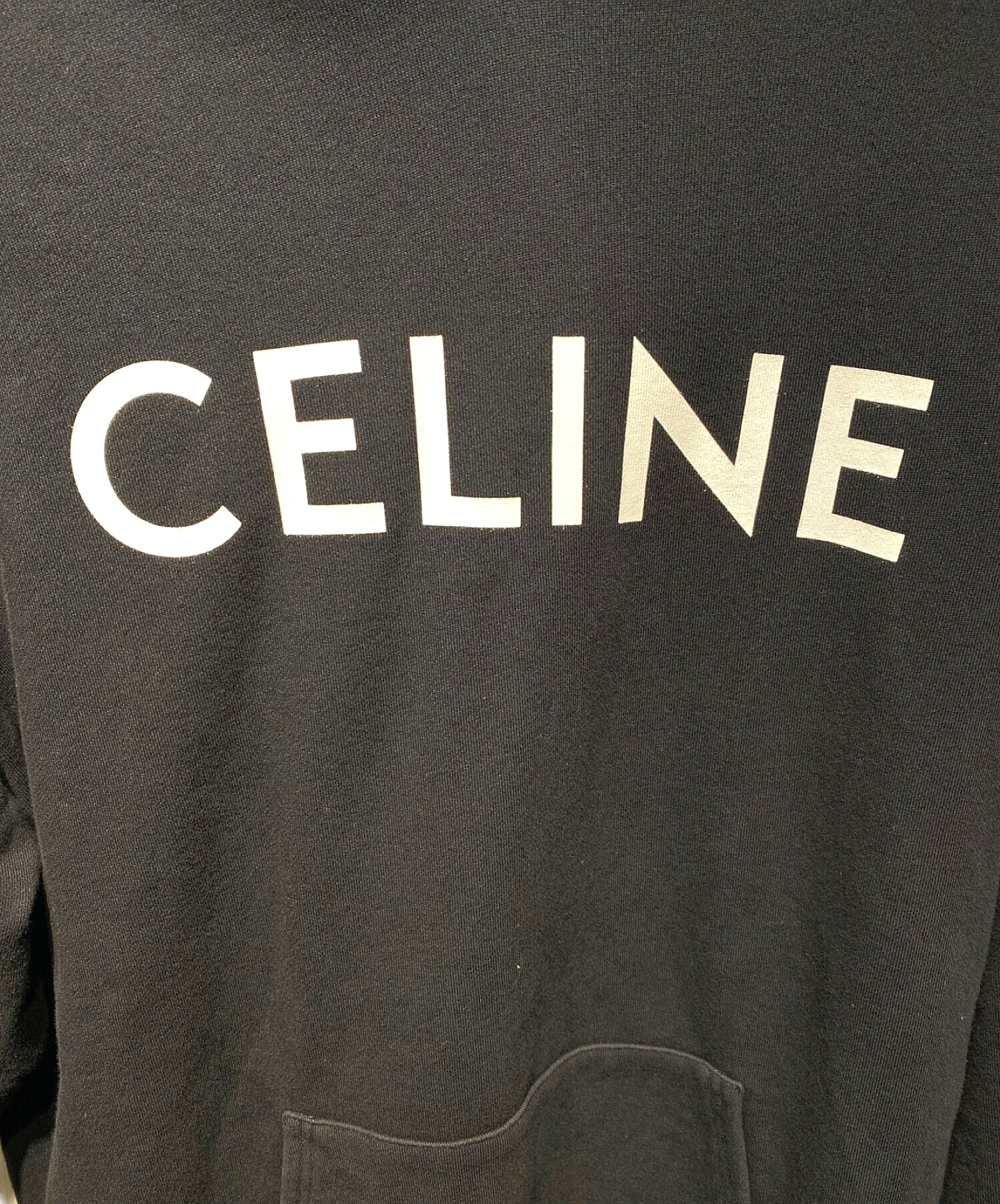 中古・古着通販】CELINE (セリーヌ) ルーズスウェットシャツ ブラック