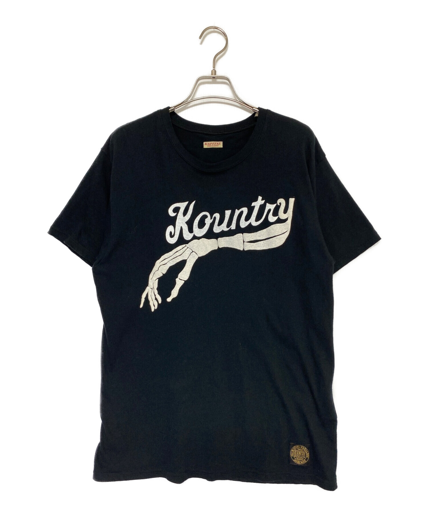 中古・古着通販】KAPITAL (キャピタル) BONE T-SHIRT ブラック サイズ 