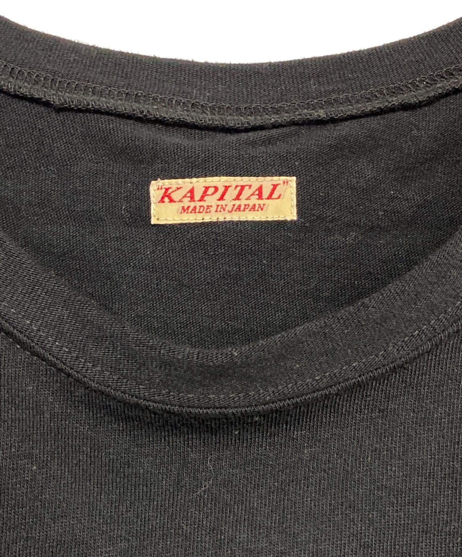 中古・古着通販】KAPITAL (キャピタル) BONE T-SHIRT ブラック サイズ 