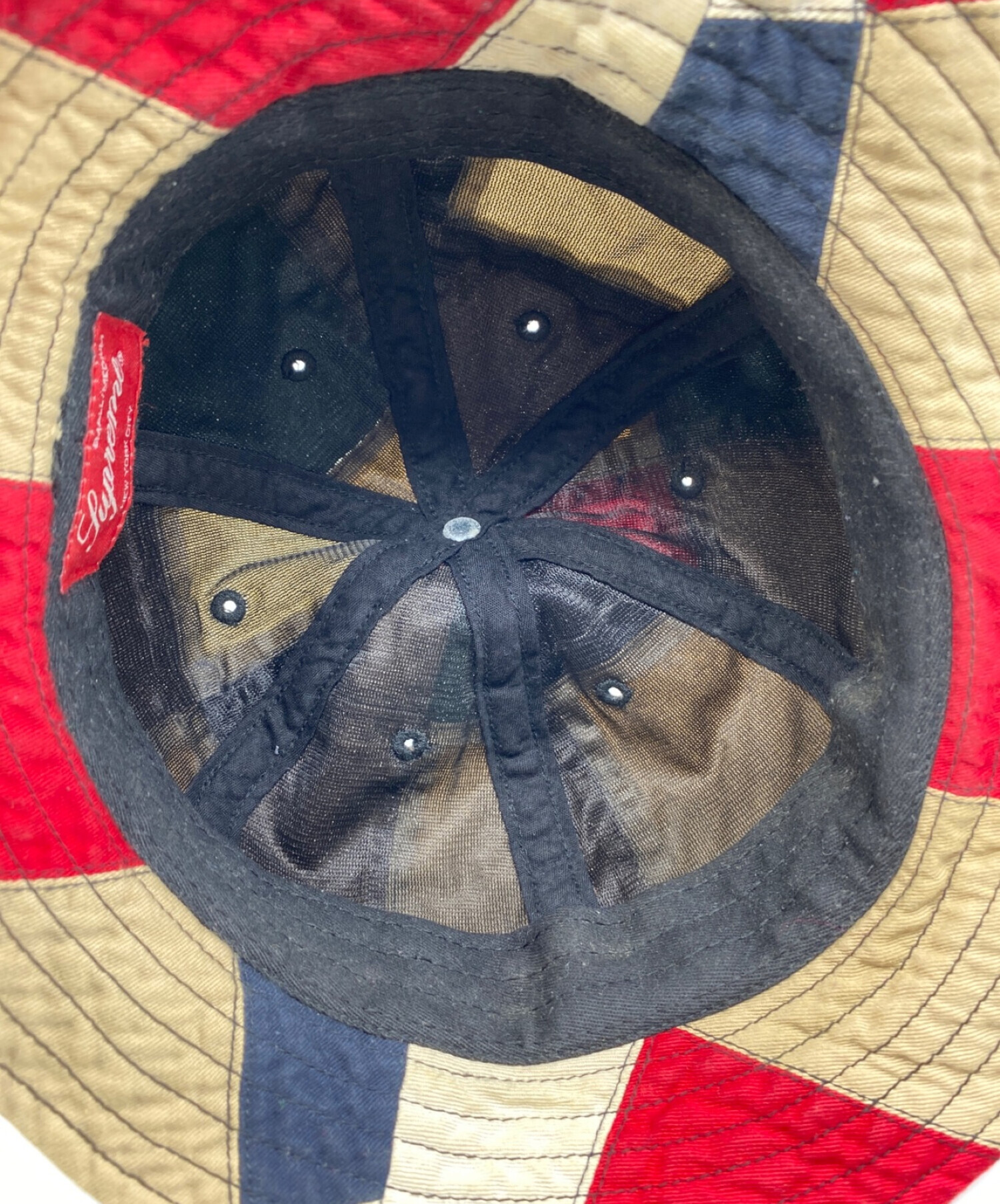 中古・古着通販】Supreme (シュプリーム) Patchwork Bell Hat ベージュ 中古・古着通販】Supreme (シュプリーム) Patchwork Bell Hat ベージュ