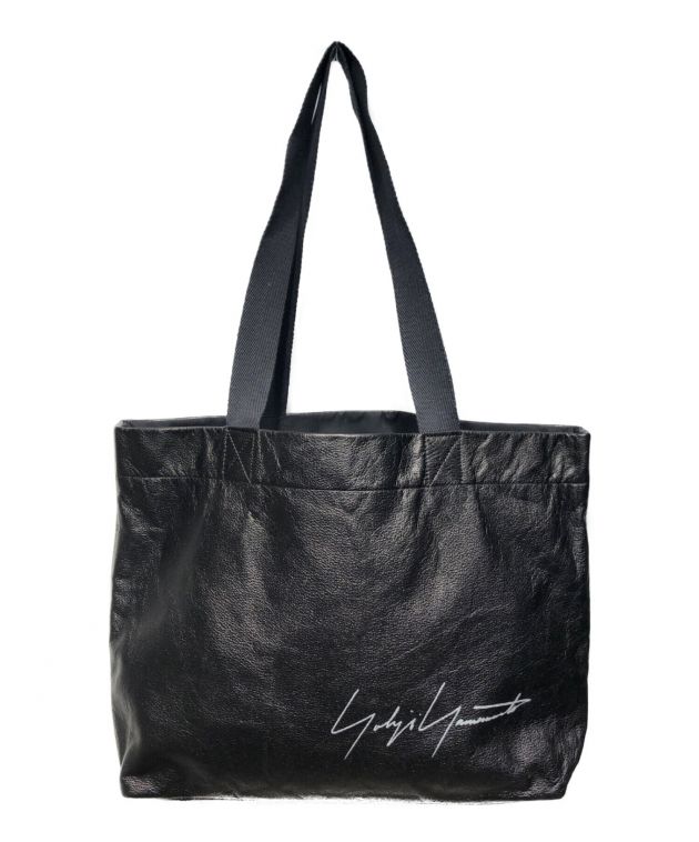 Yohji Yamamoto レザー トートバッグ 非売品 中古・古着通販】YOHJI YAMAMOTO (ヨウジヤマモト) スモールレザー