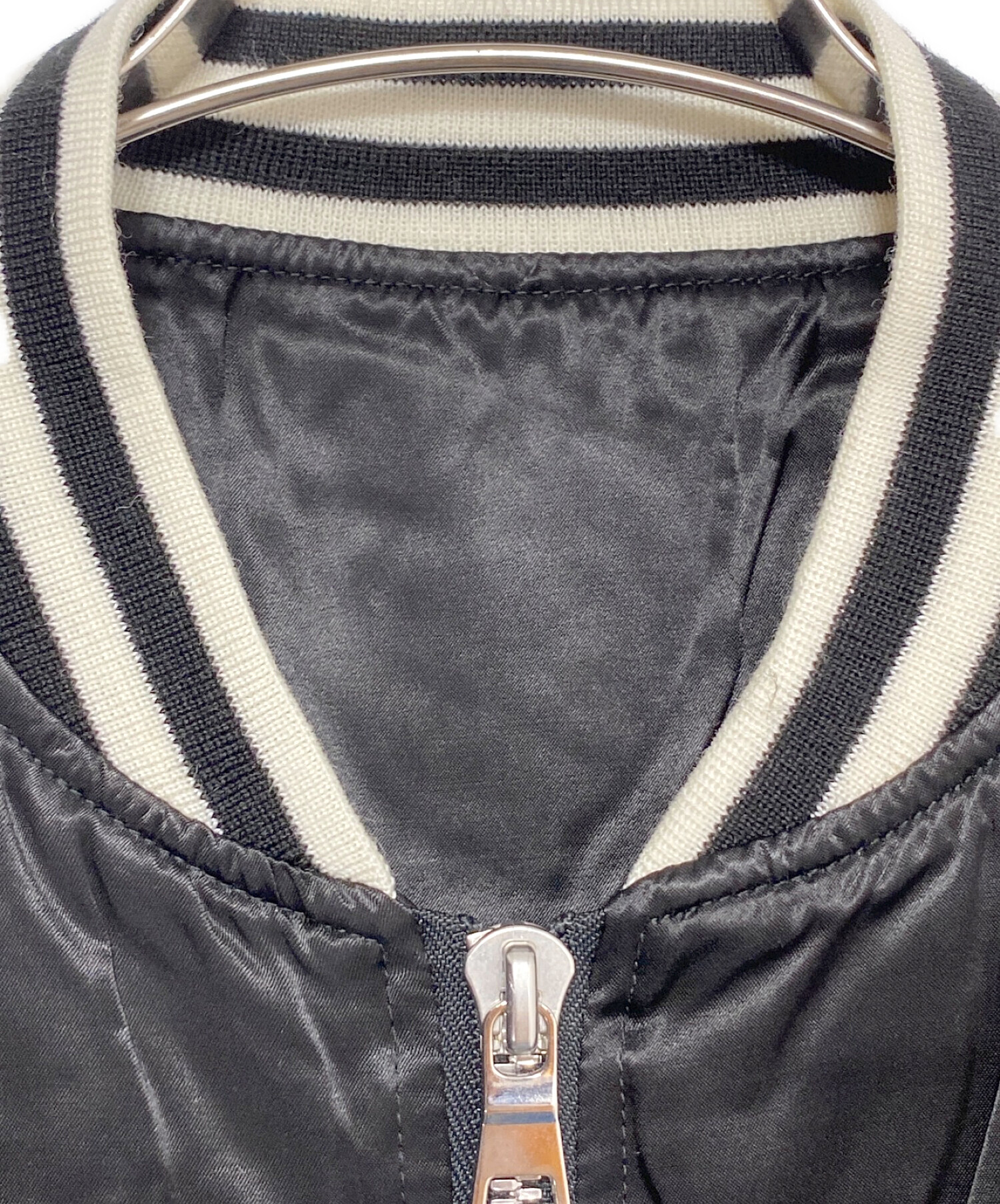 中古・古着通販】BALMAIN (バルマン) LOGO EMBROIDERED VARSITY JACKET 