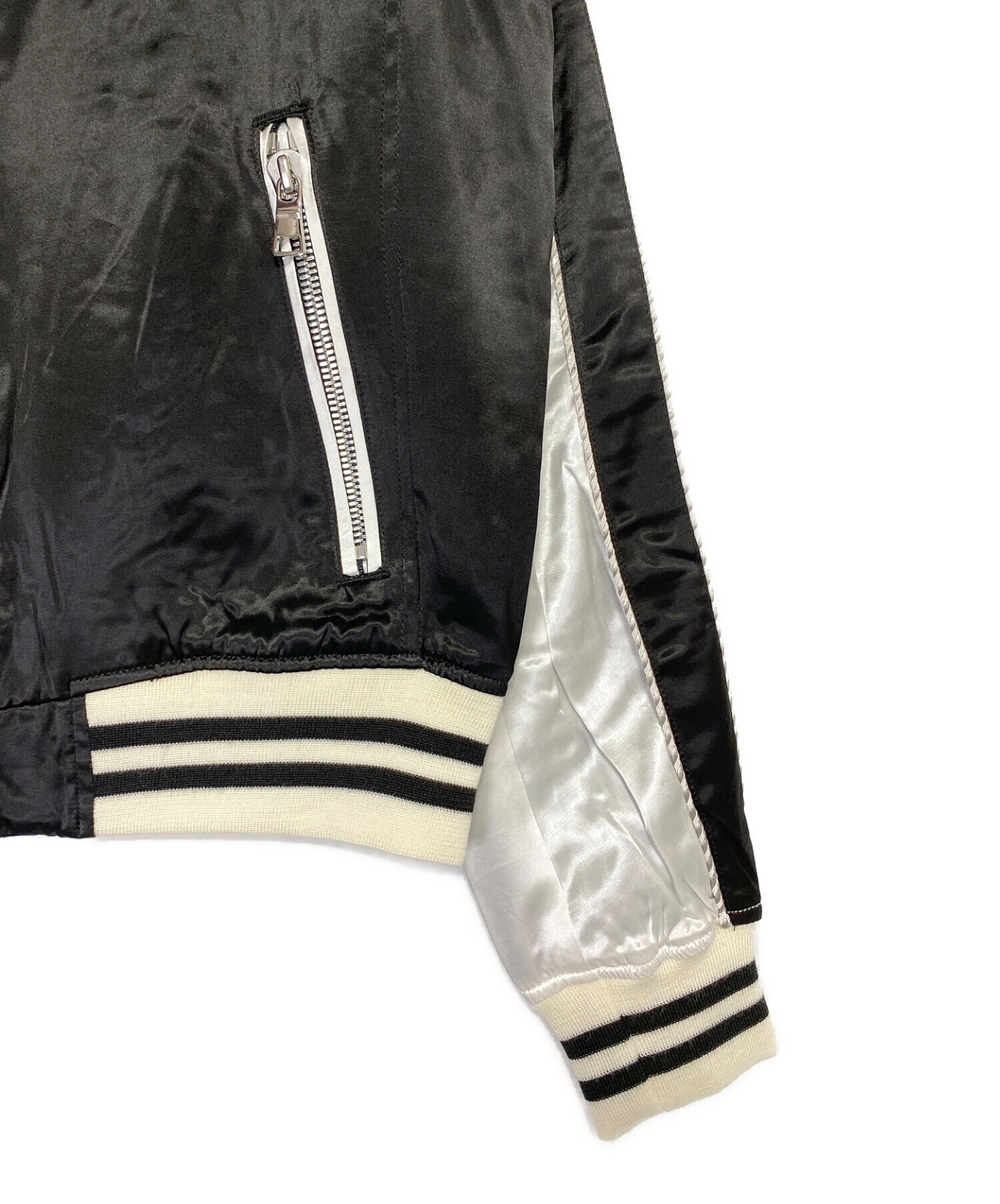 中古・古着通販】BALMAIN (バルマン) LOGO EMBROIDERED VARSITY JACKET 