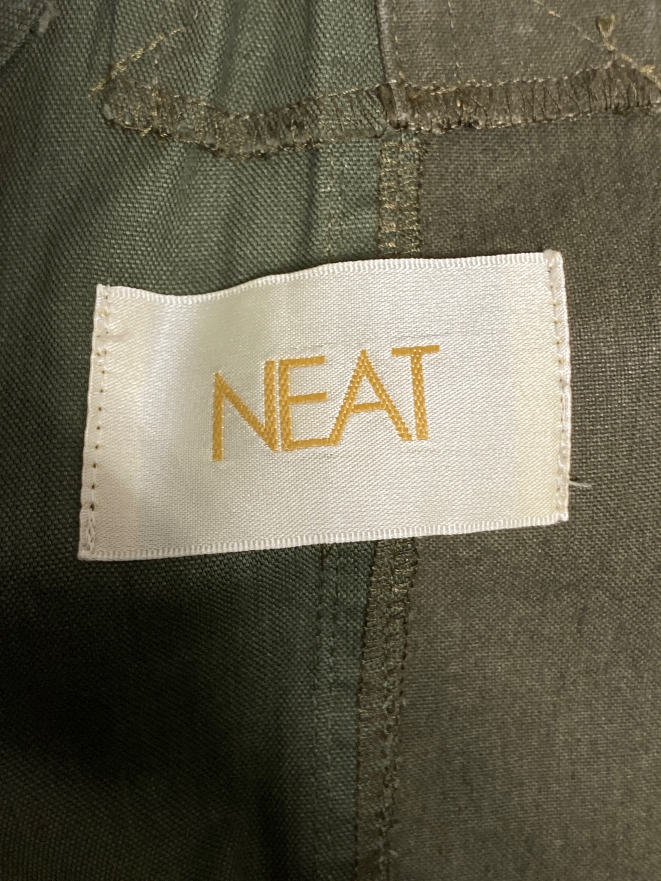 中古・古着通販】NEAT (ニート) テントクロスオーバーオール グリーン