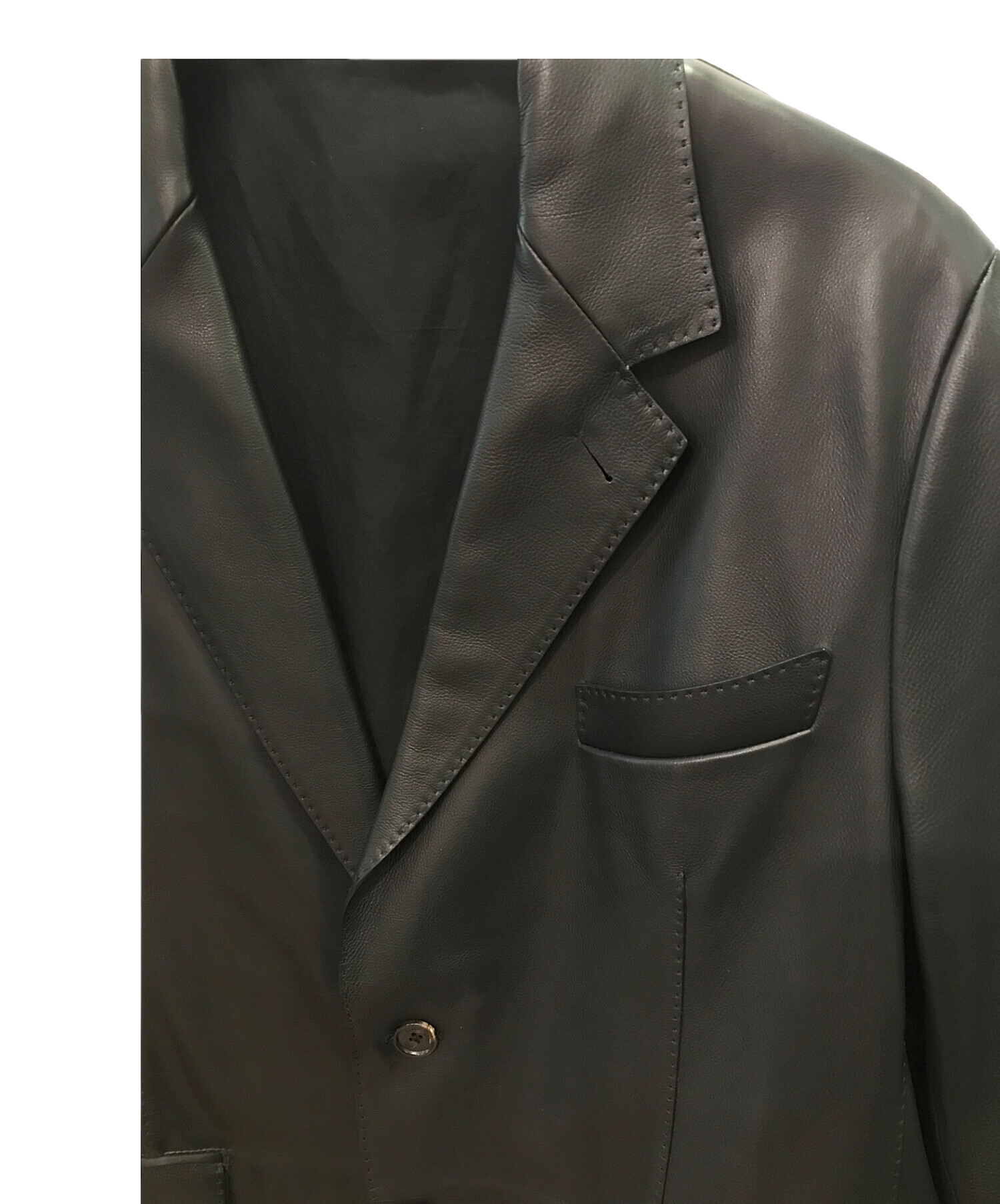 中古・古着通販】ERMENEGILDO ZEGNA (エルメネジルド・ゼニア) レザー