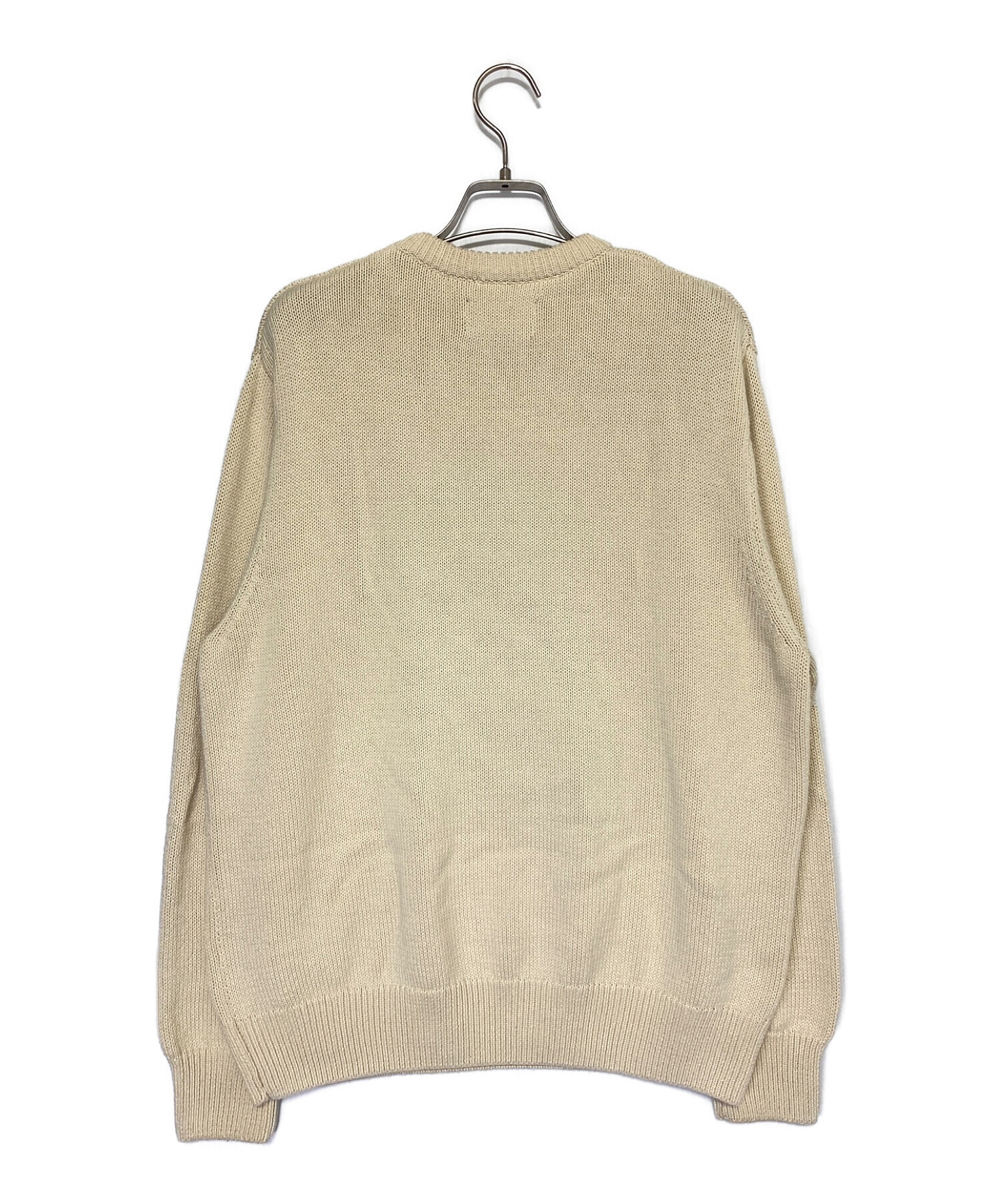 中古・古着通販】stussy (ステューシー) Curly S Sweater ベージュ 