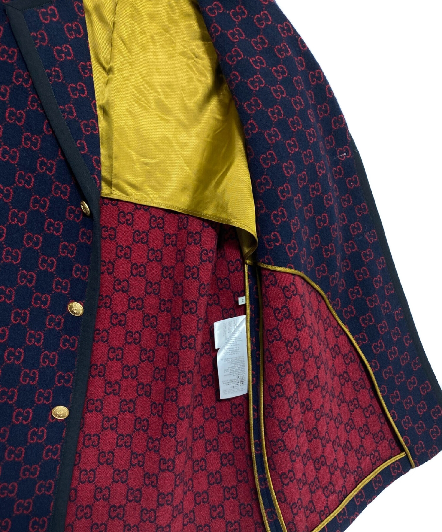 GUCCI ジャケット 中古・古着通販】GUCCI (グッチ) GG ジャガード ジャケット ネイビー