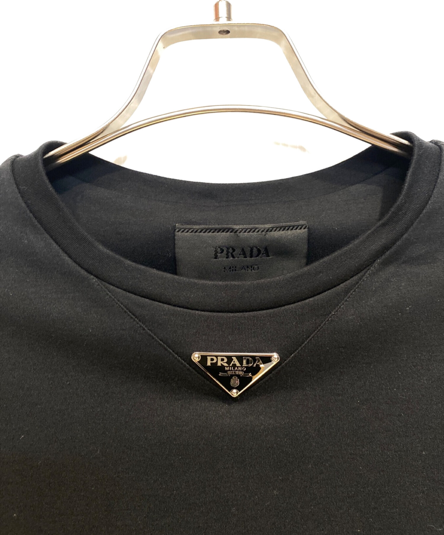 PRADA プラダ 23SS Cotton Short Sleeves Logo Tee 三角ロゴプレート