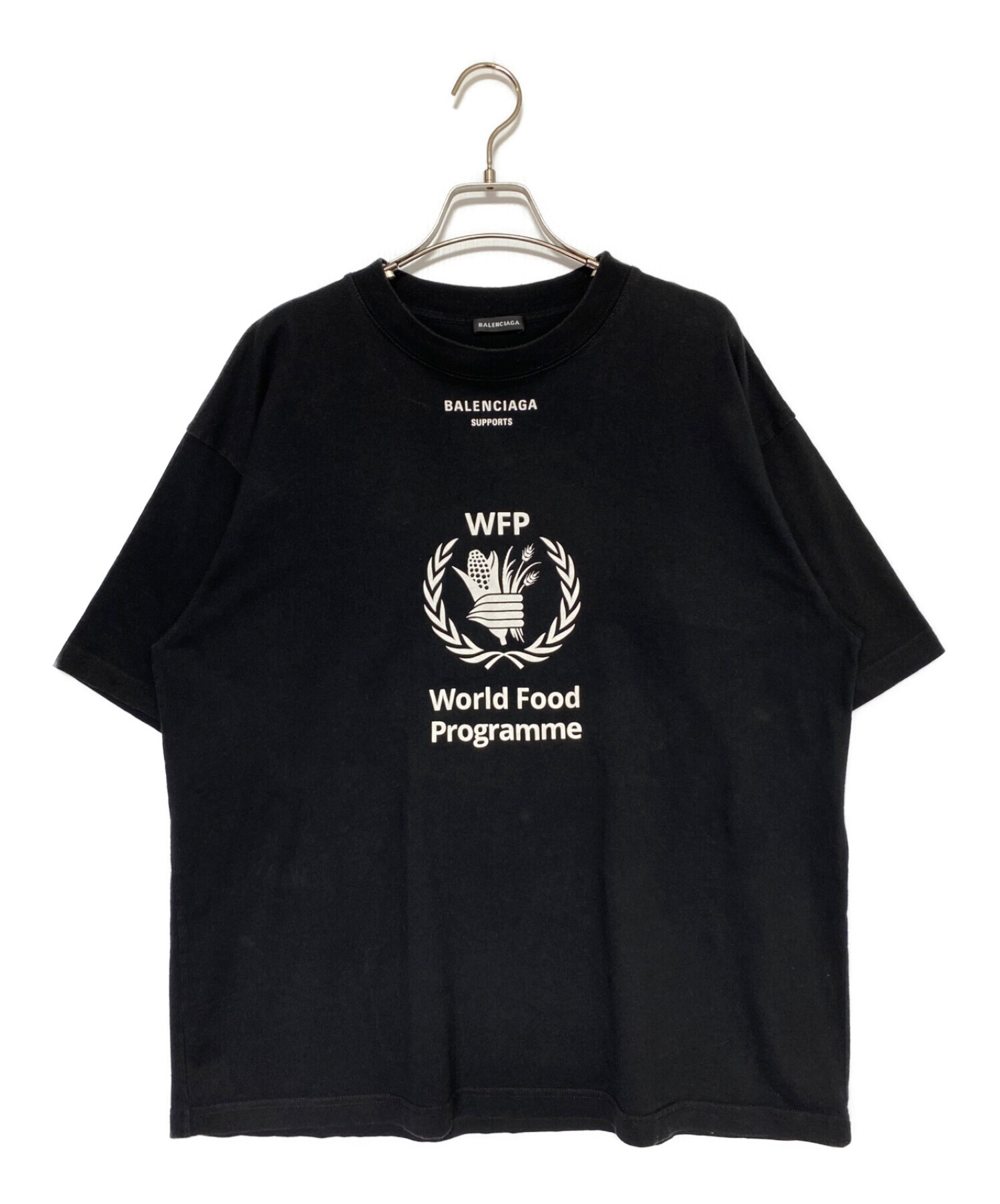 中古・古着通販】BALENCIAGA (バレンシアガ) WFP Tシャツ ブラック 中古・古着通販】BALENCIAGA (バレンシアガ) WFP Tシャツ ブラック