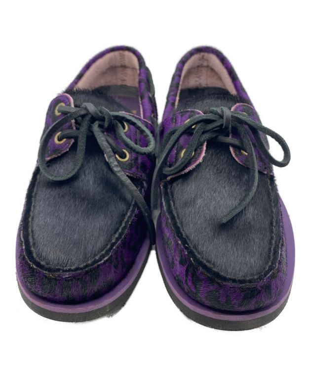 Timberland × WACKO MARIA レオパード 紫 27cm 箱付 大人コラボ】「ティンバーランド×ワコマリア」のレオパード柄を
