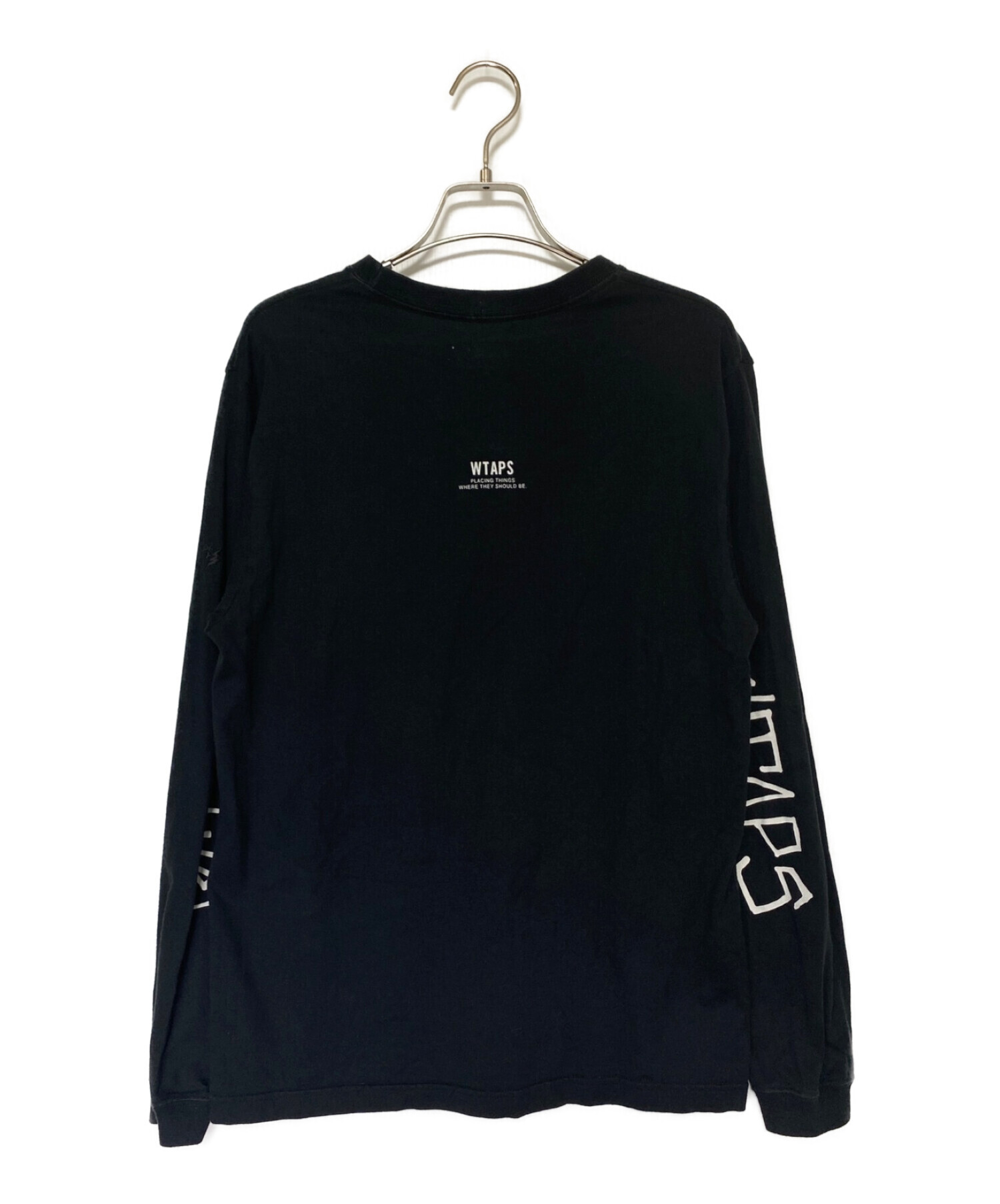 中古・古着通販】WTAPS (ダブルタップス) 長袖Tシャツ ブラック サイズ 