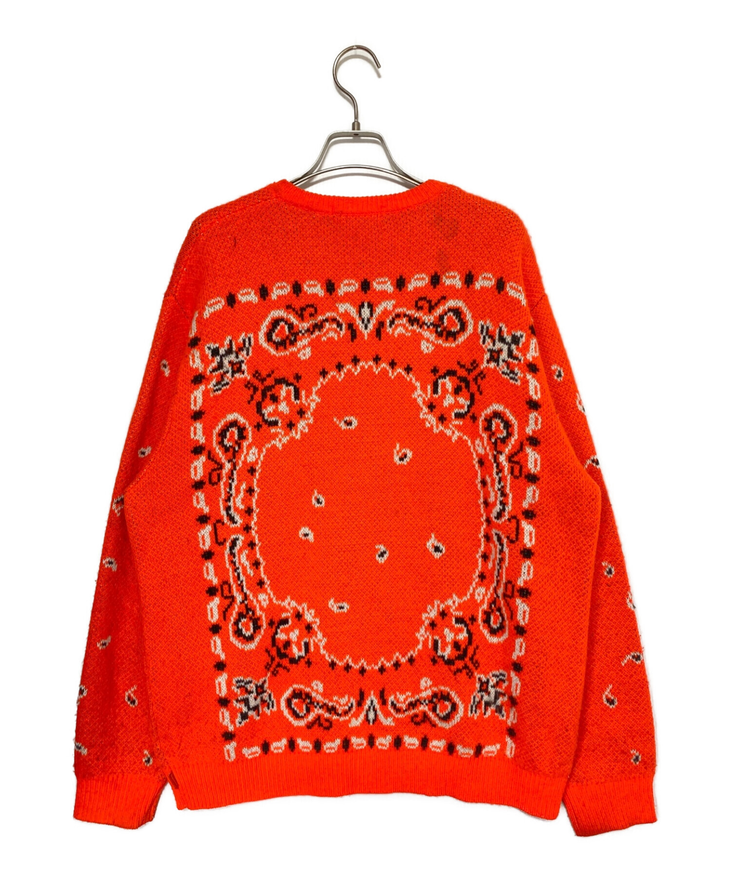 中古・古着通販】SUPREME (シュプリーム) BANDANA SWEATER オレンジ 