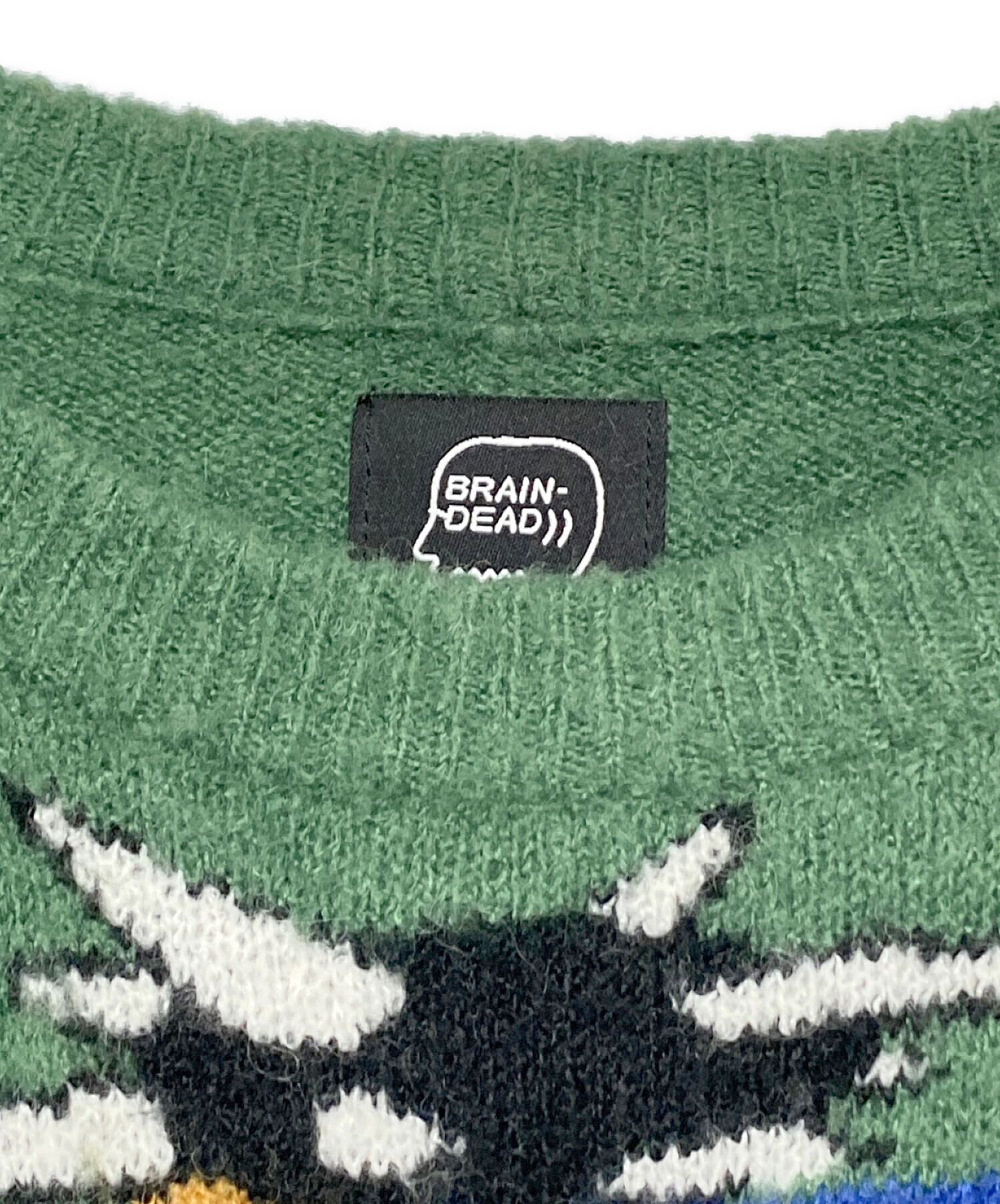 中古・古着通販】BRAIN DEAD (ブレインデッド) ニット グリーン サイズ