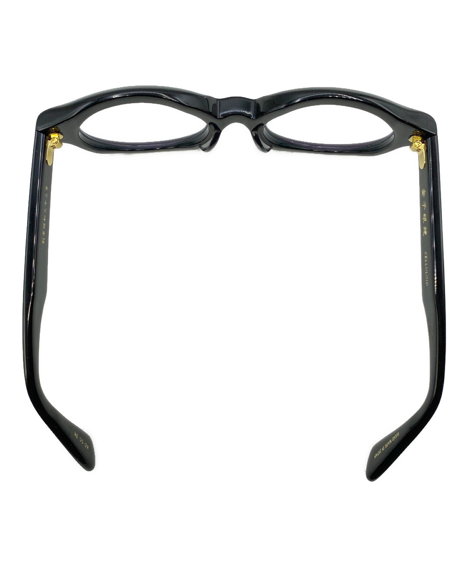 中古・古着通販】金子眼鏡 (カネコメガネ) KC-55 ブラック サイズ