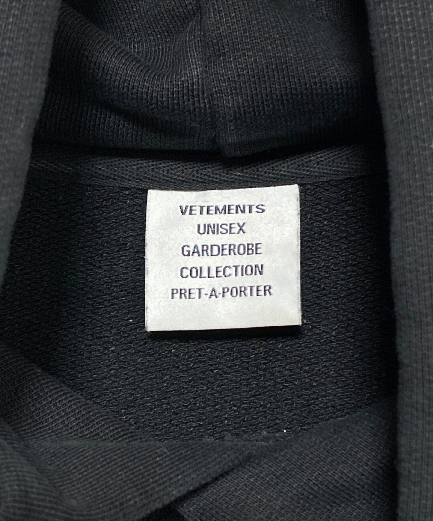 中古・古着通販】VETEMENTS (ヴェトモン) ANTWERPEN HOODIE ブラック