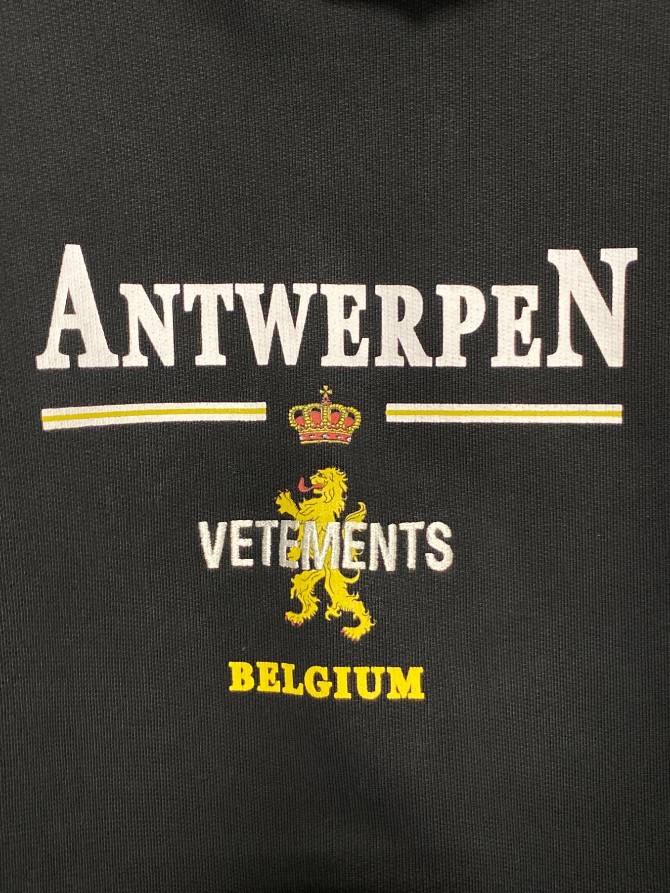Vetements ANTWERPEN パーカー 限定版 ブラック 中古・古着通販】VETEMENTS (ヴェトモン) ANTWERPEN HOODIE ブラック