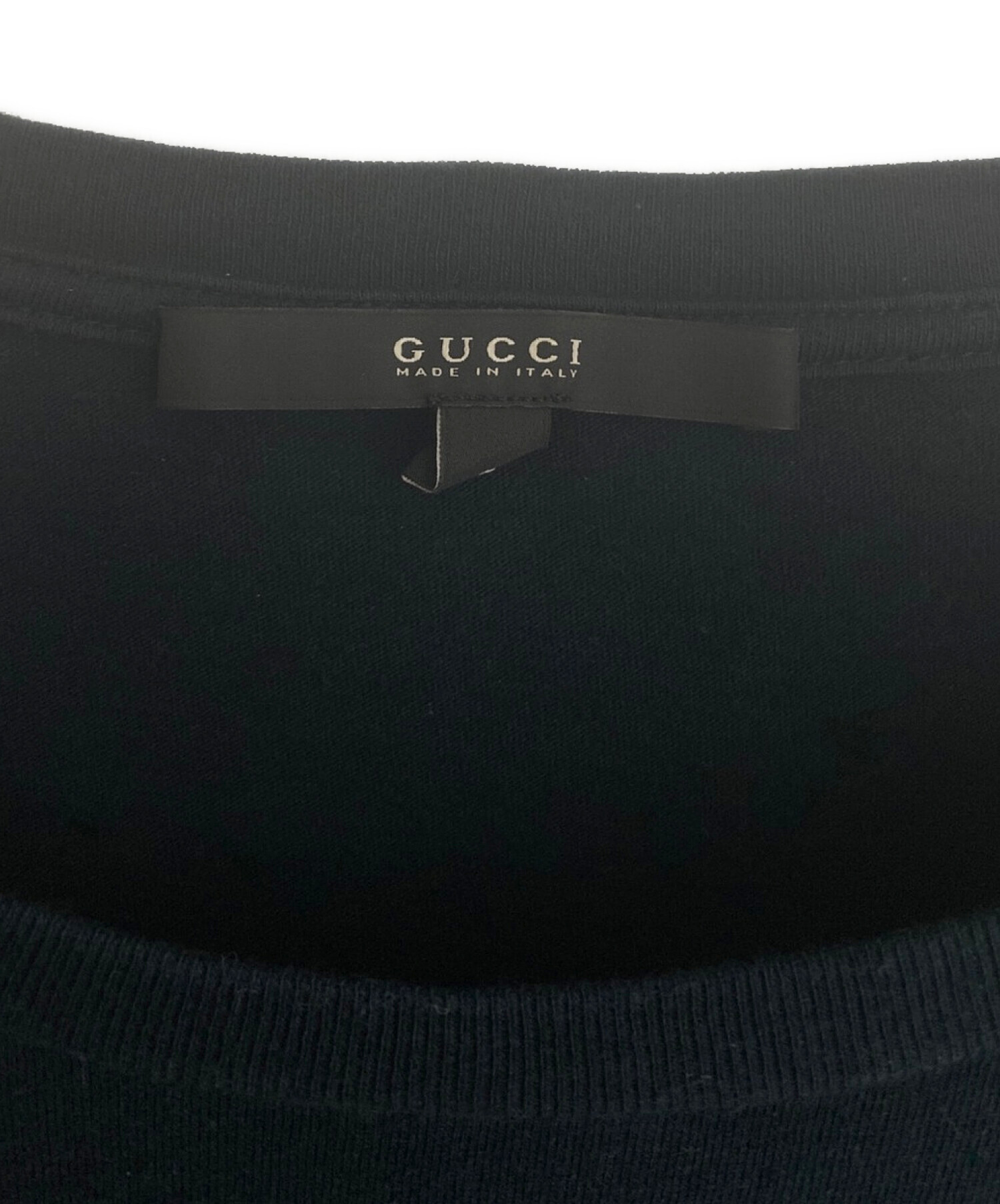 中古・古着通販】GUCCI (グッチ) Tシャツ ネイビー サイズ:SIZE S