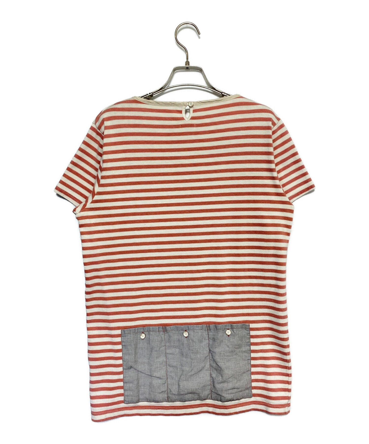 中古・古着通販】VISVIM (ビズビム) バックポケットボーダーTシャツ 