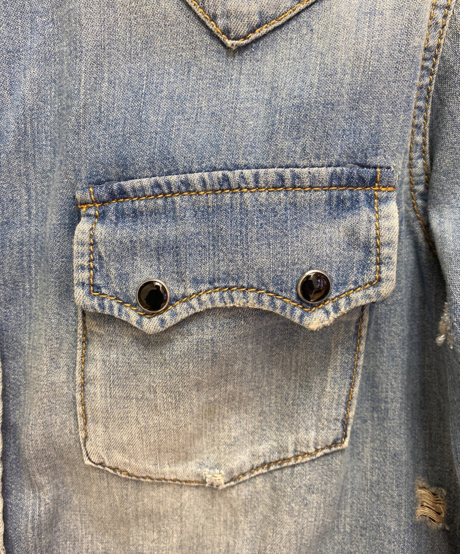 中古・古着通販】Saint Laurent Paris (サンローランパリ) ダメージ 