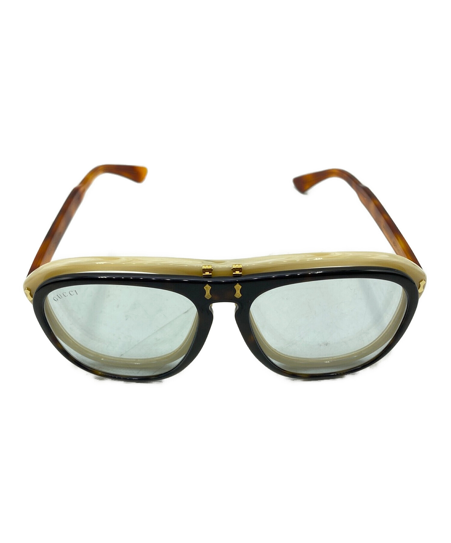【値下げ中】GUCCI グッチヴィンテージサングラス【ヴィンテージ・レア商品】 中古・古着通販】GUCCI (グッチ) ヴィンテージサングラス ブラック